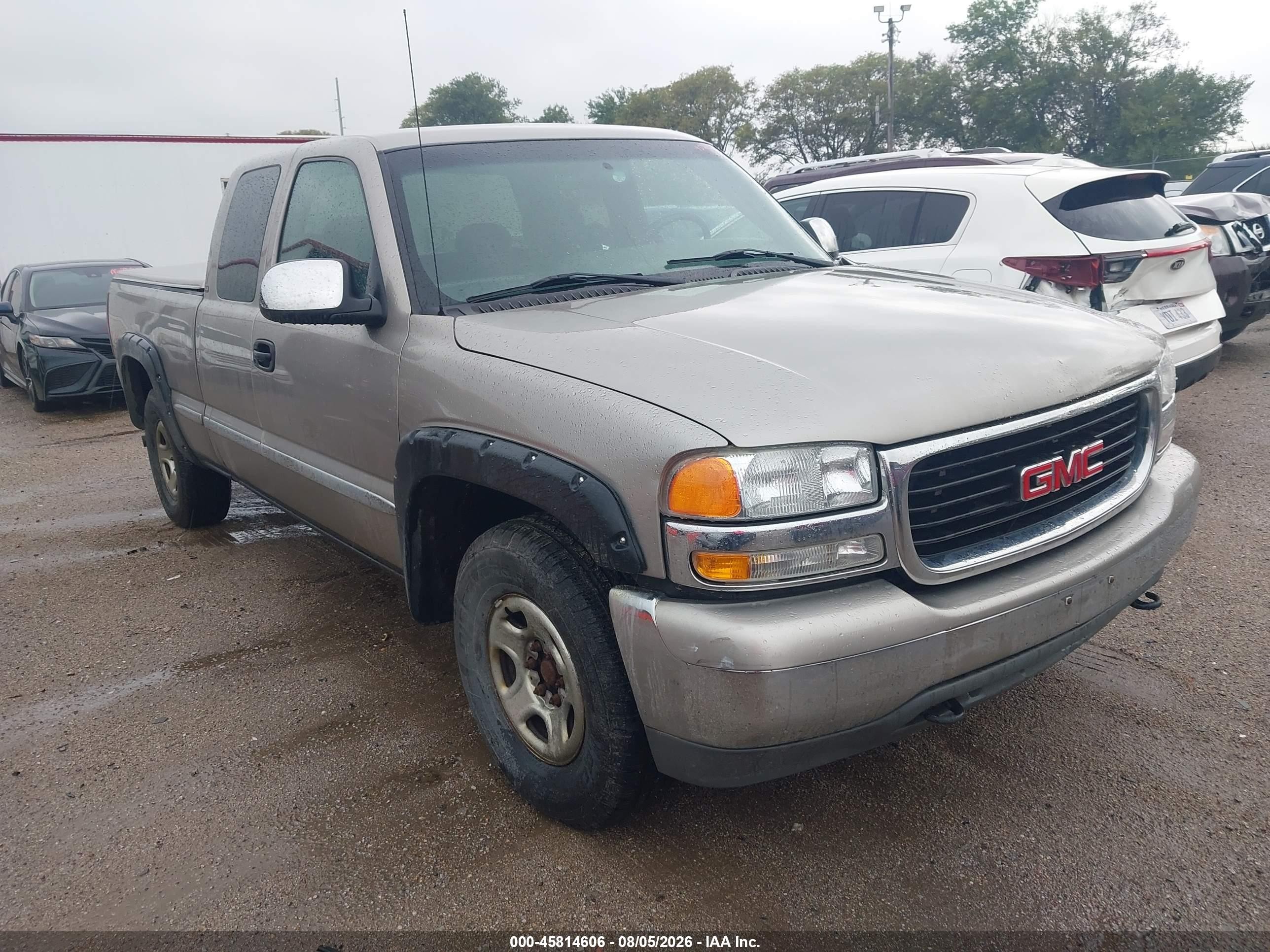 2001 Gmc Sierra 1500 Sle Tan vin: 2GTEK19T911243220