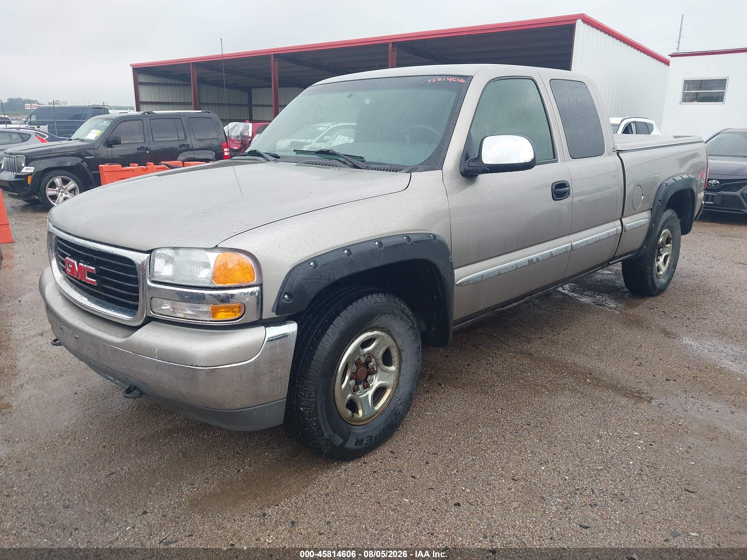 2001 Gmc Sierra 1500 Sle Tan vin: 2GTEK19T911243220