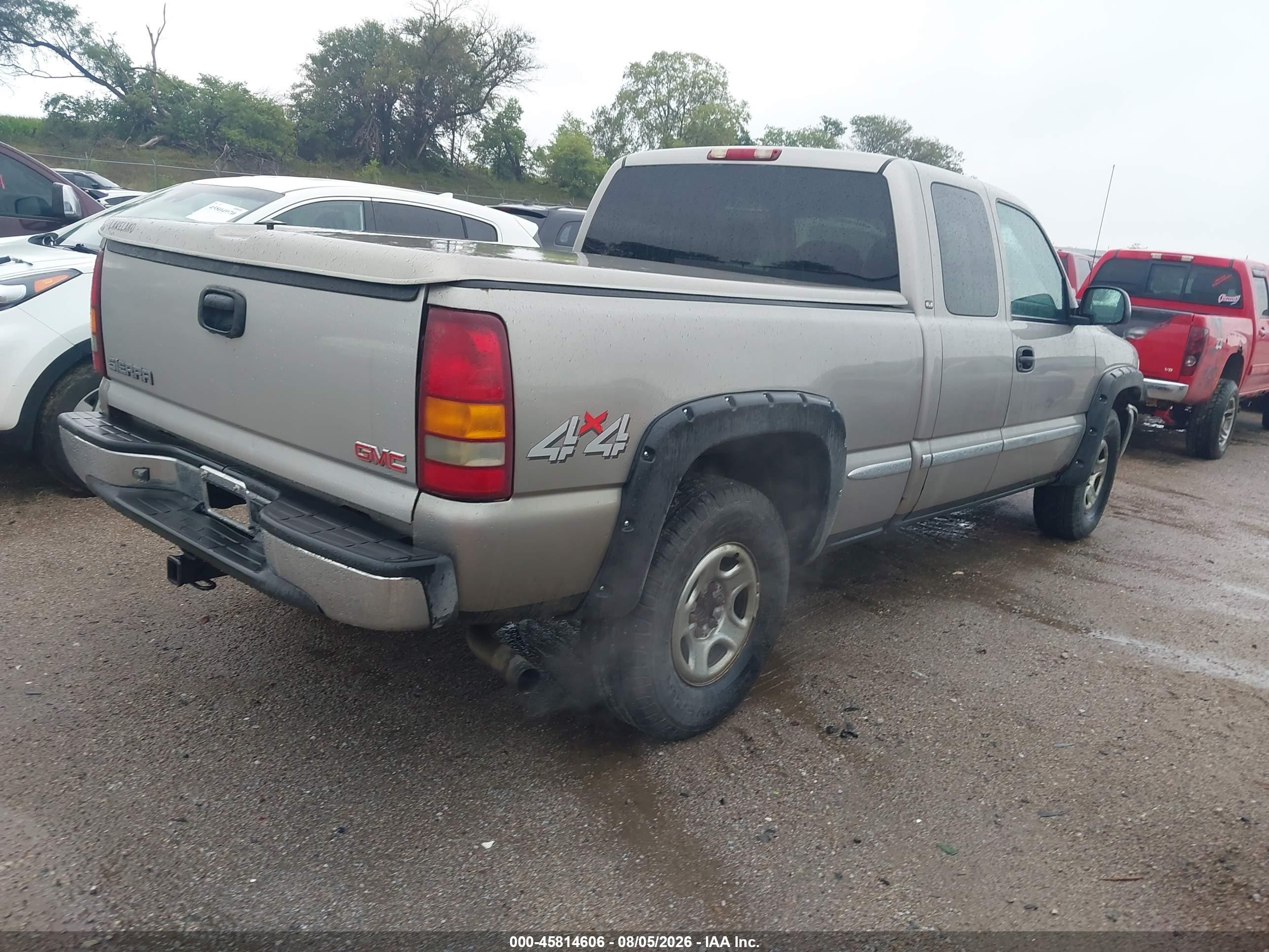 2001 Gmc Sierra 1500 Sle Tan vin: 2GTEK19T911243220