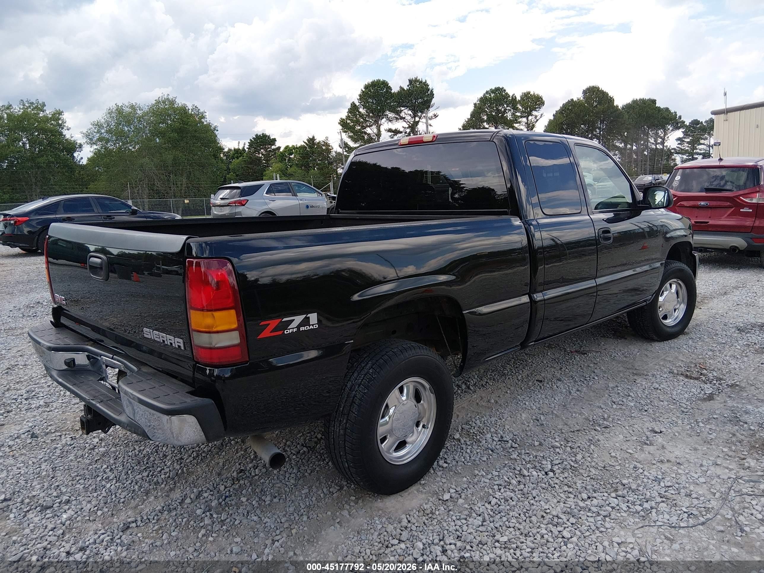 2003 Gmc Sierra 1500 Slt Black vin: 2GTEK19T931311499