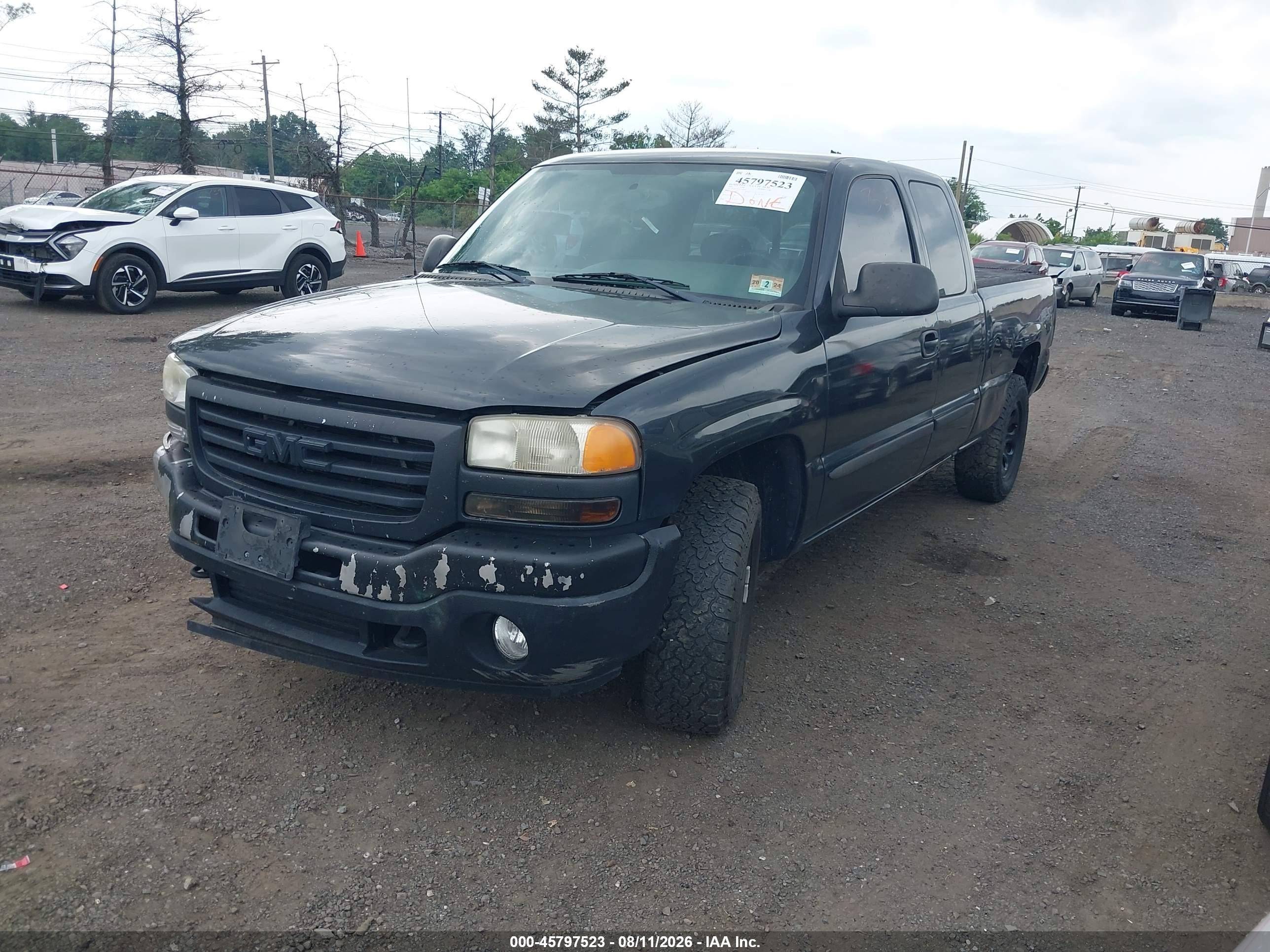 2005 Gmc Sierra 1500 Sle Gray vin: 2GTEK19T951190928