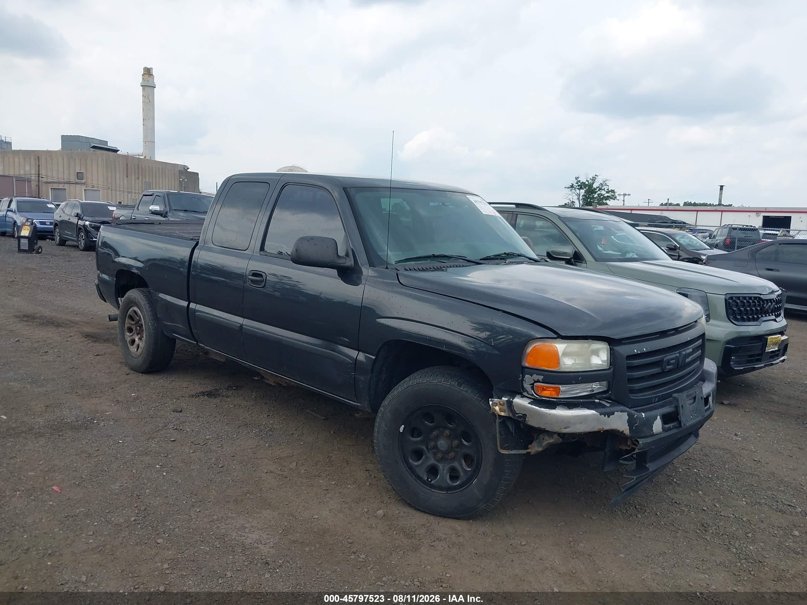 2005 Gmc Sierra 1500 Sle Gray vin: 2GTEK19T951190928