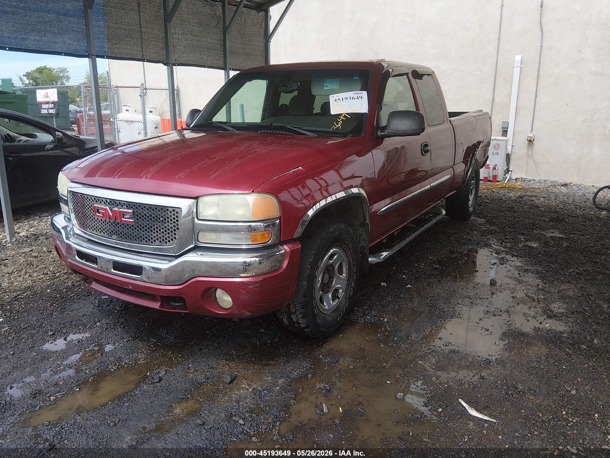 2004 Gmc Sierra 1500 Sle Red vin: 2GTEK19TX41127187