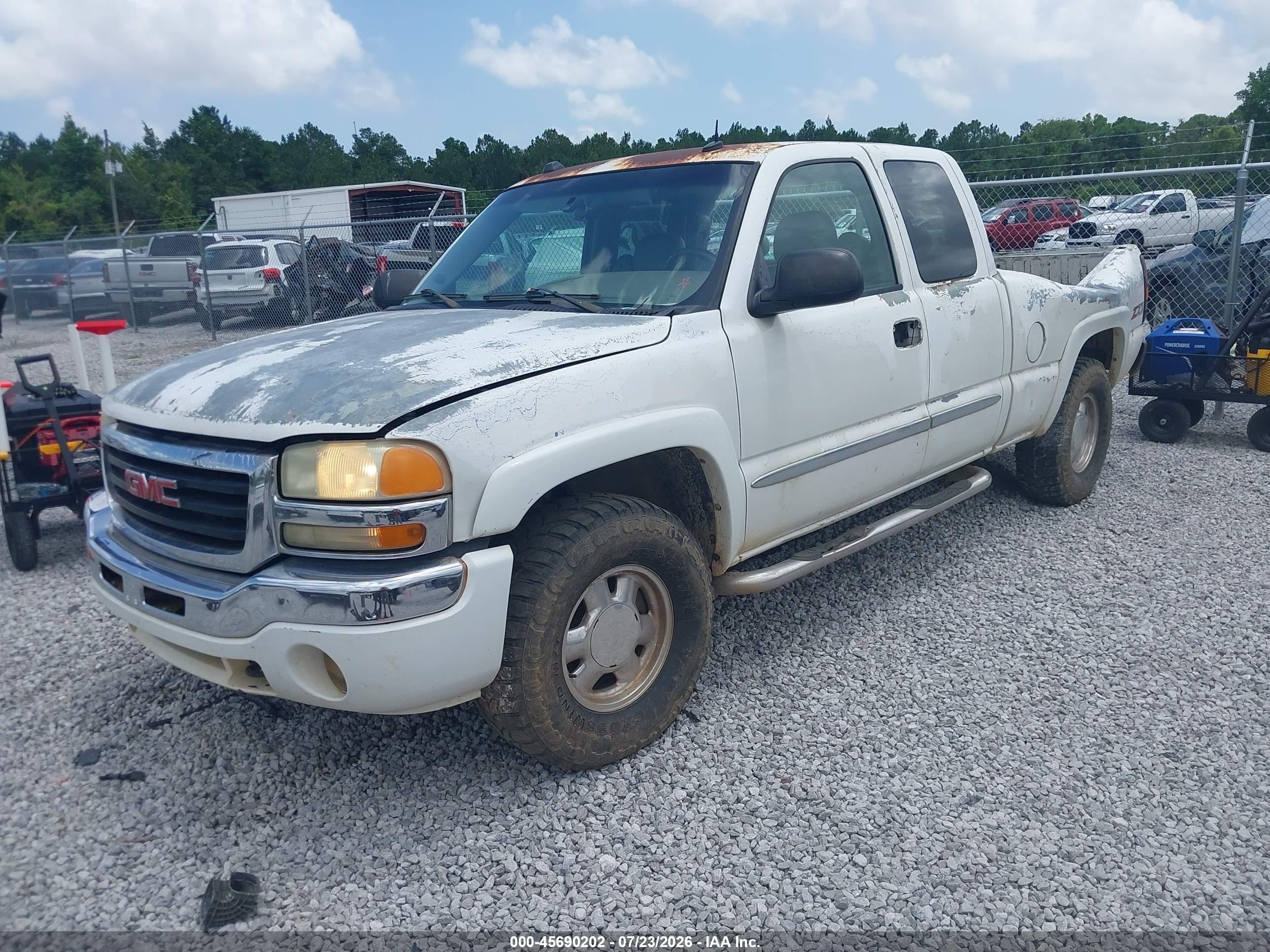 2004 Gmc Sierra 1500 Slt Белый vin: 2GTEK19TX41202454