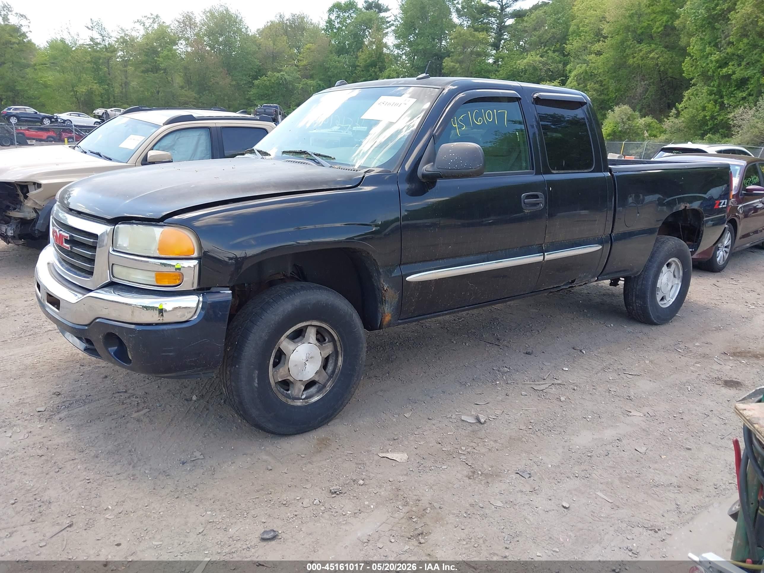 2004 Gmc Sierra 1500 Slt Black vin: 2GTEK19TX41374175