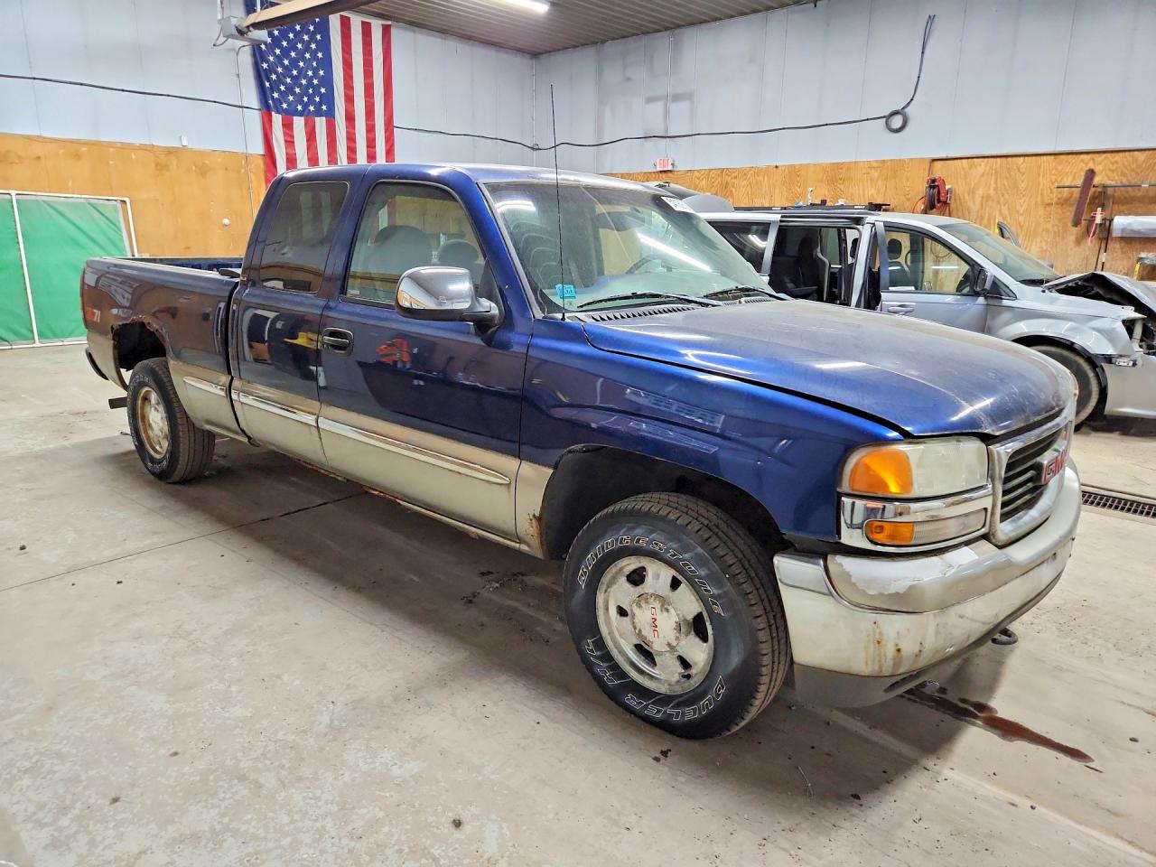 1999 Gmc New Sierra K1500 Синий vin: 2GTEK19TXX1548007