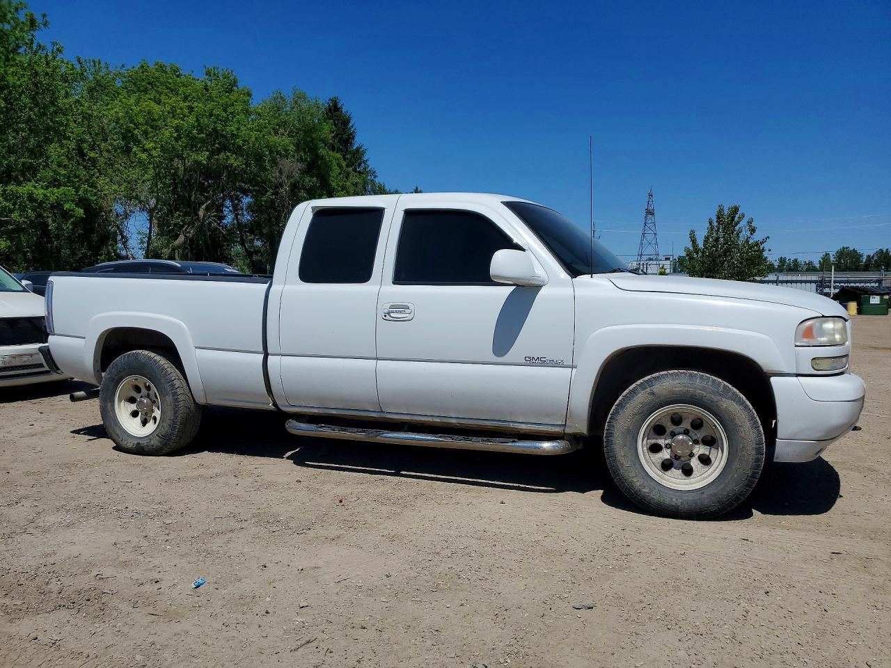 1999 Gmc New Sierra K1500 White vin: 2GTEK19V0X1553556