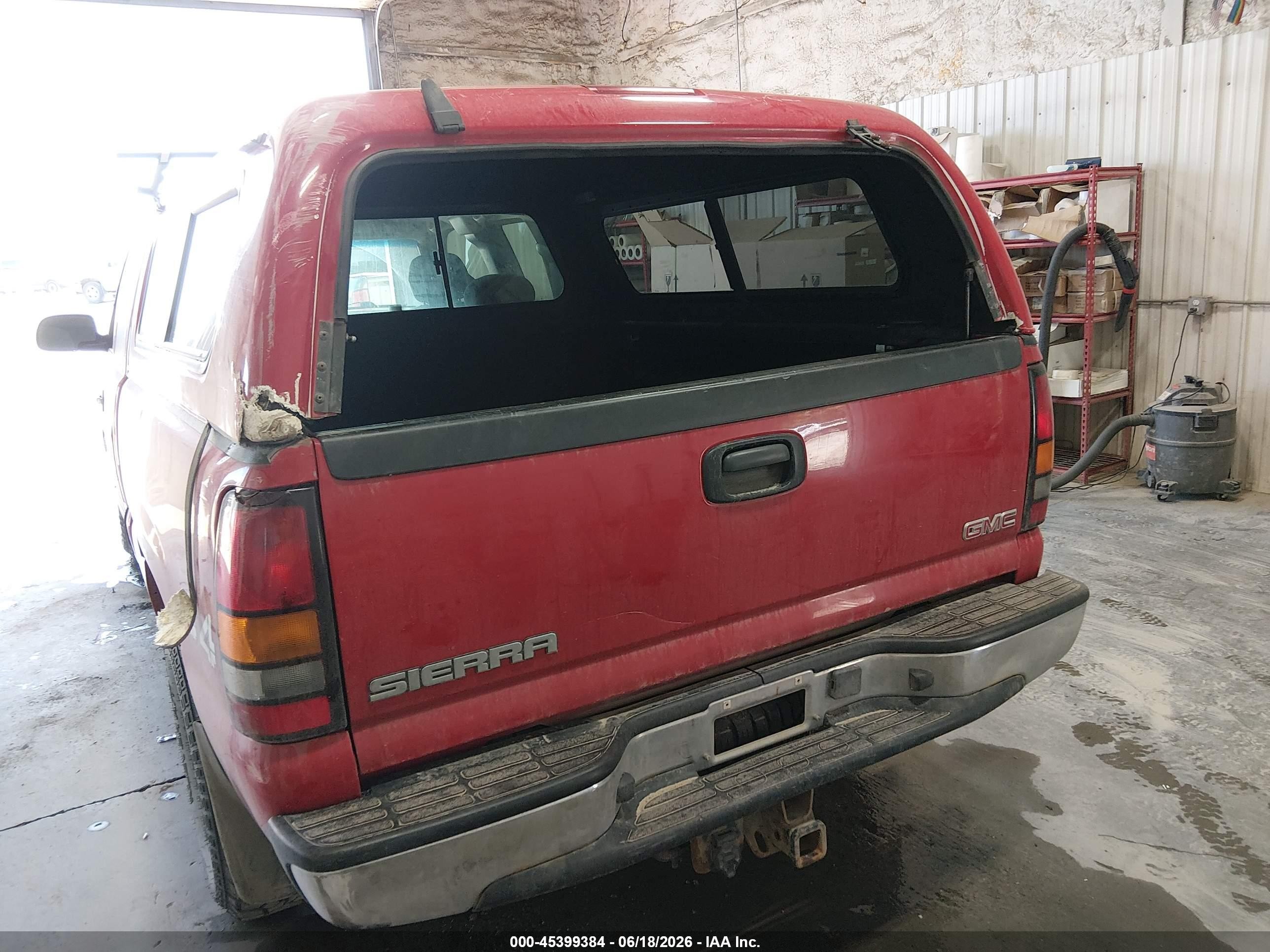2004 Gmc Sierra 1500   Red vin: 2GTEK19V441144844