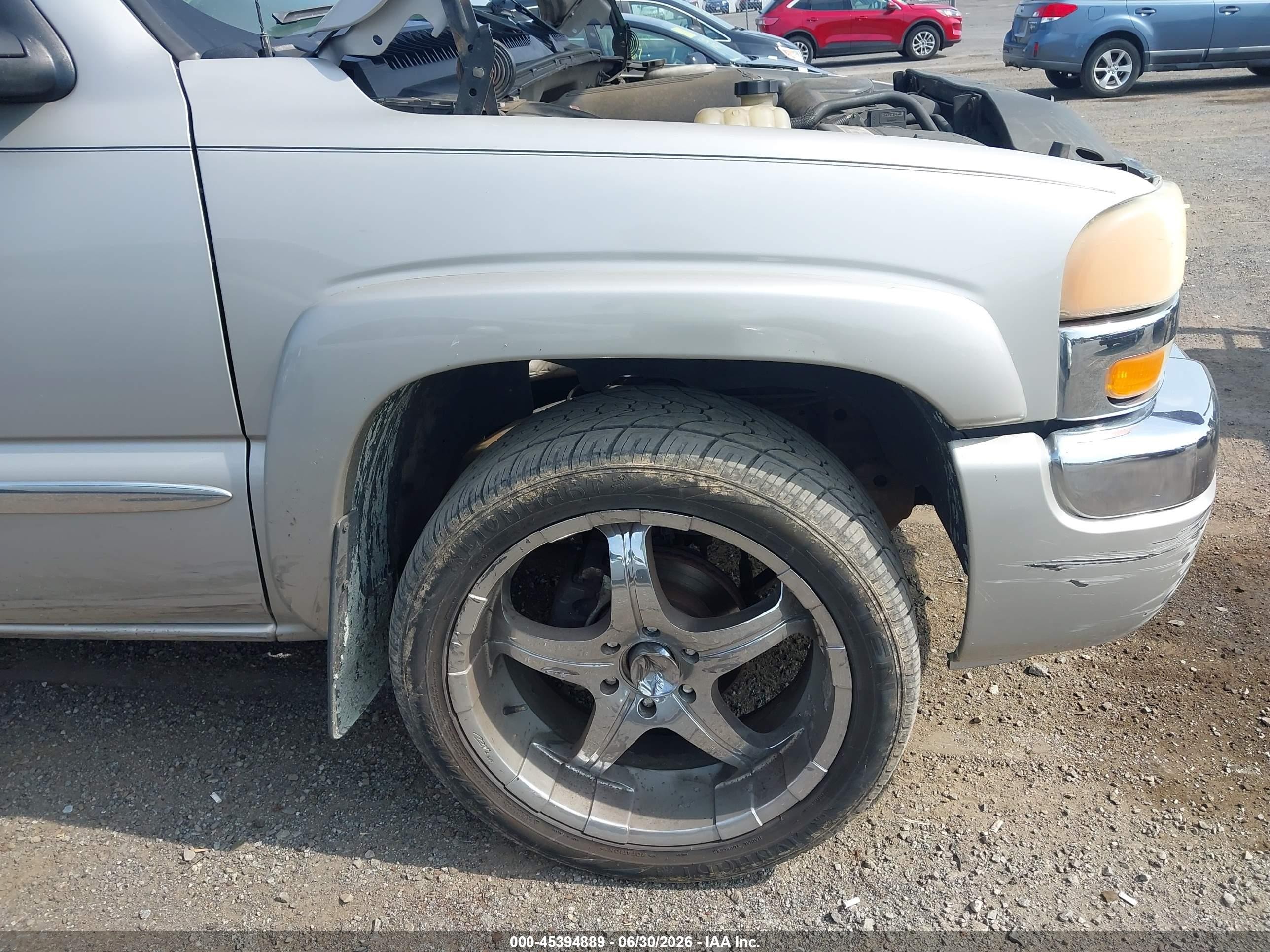 2004 Gmc Sierra 1500 Sle Silver vin: 2GTEK19V841131286