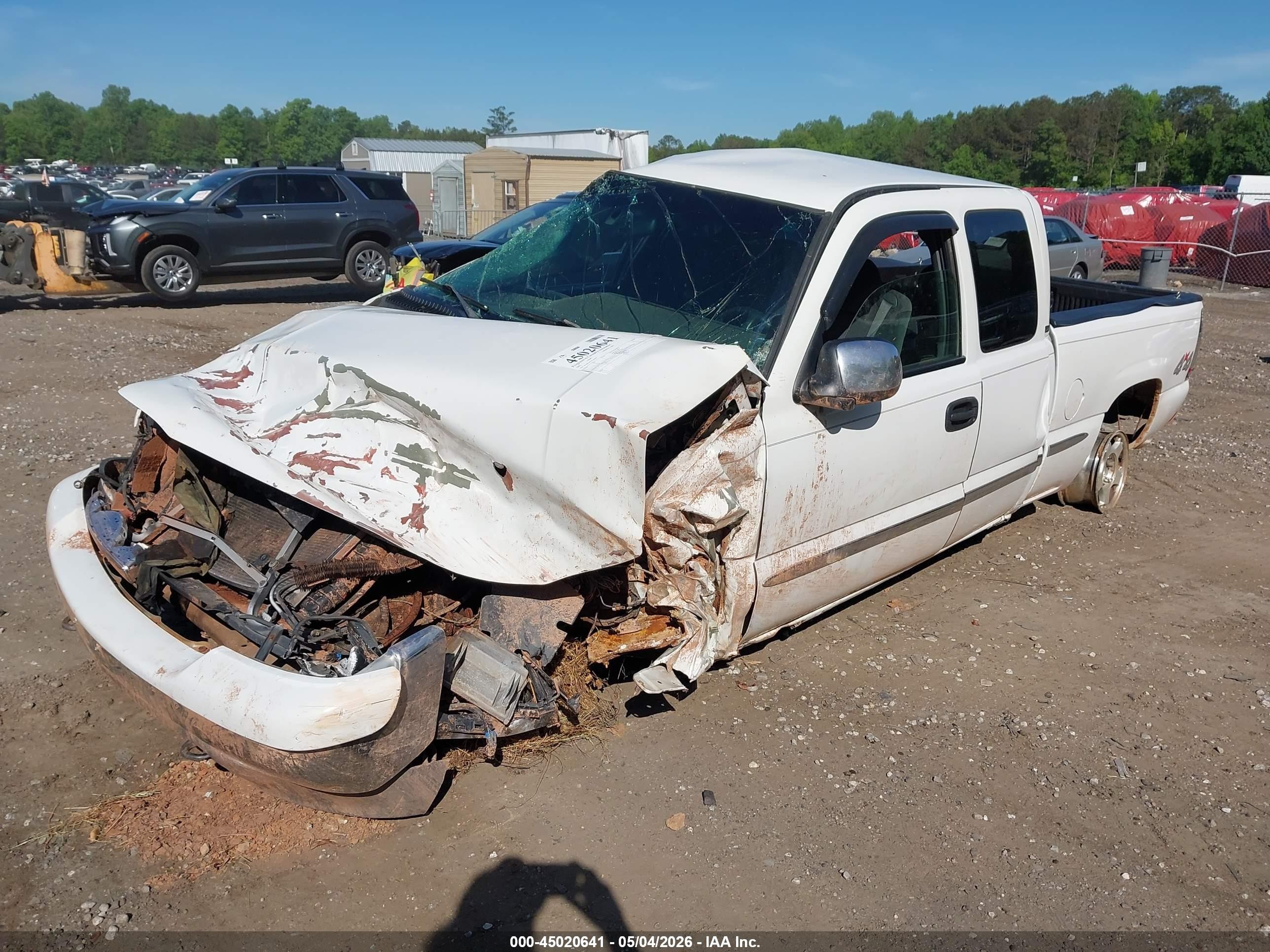 2002 Gmc Sierra 1500 Sle Белый vin: 2GTEK19V921342915