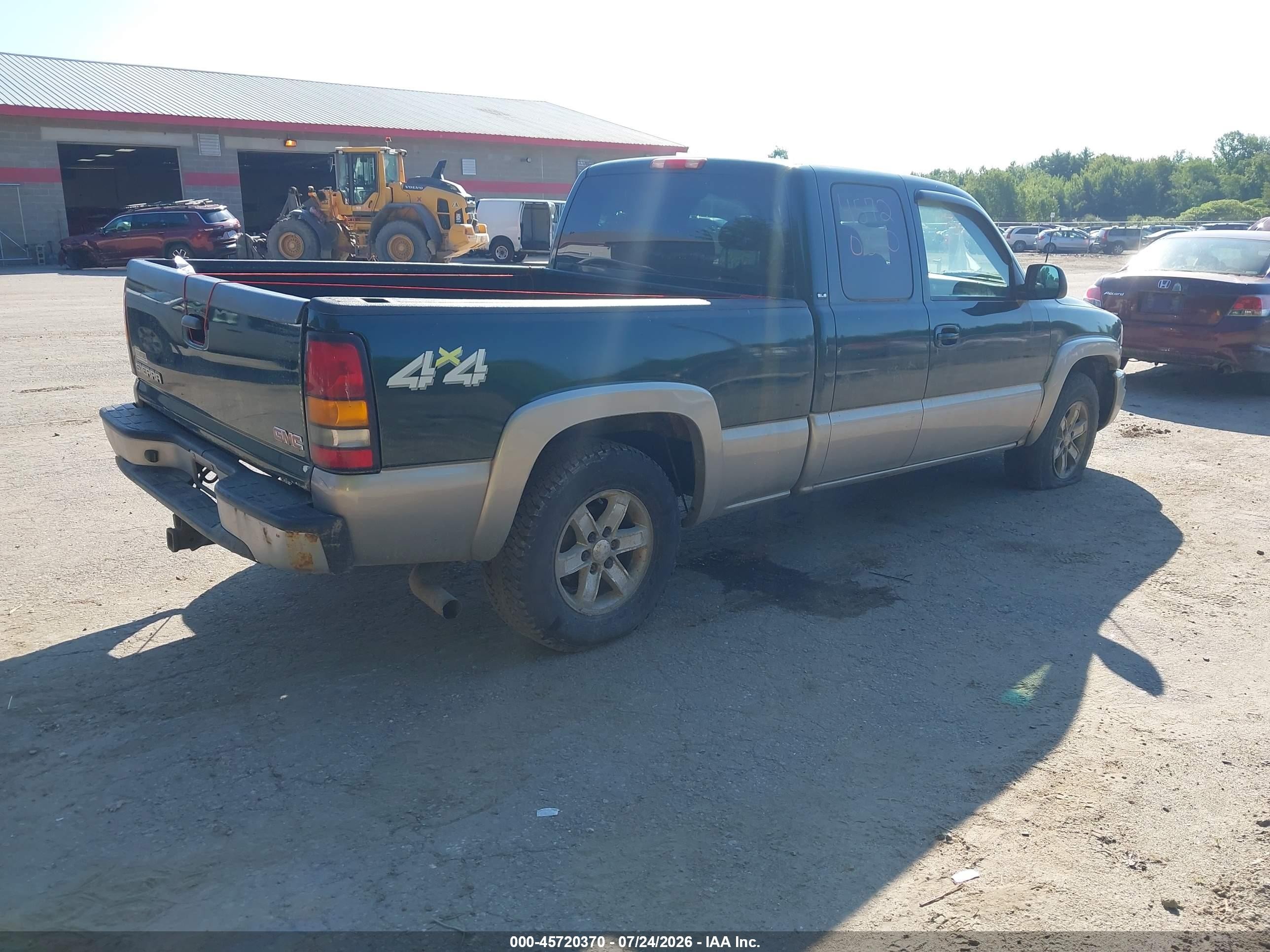 2005 Gmc Sierra 1500 Sle Green vin: 2GTEK19V951203632