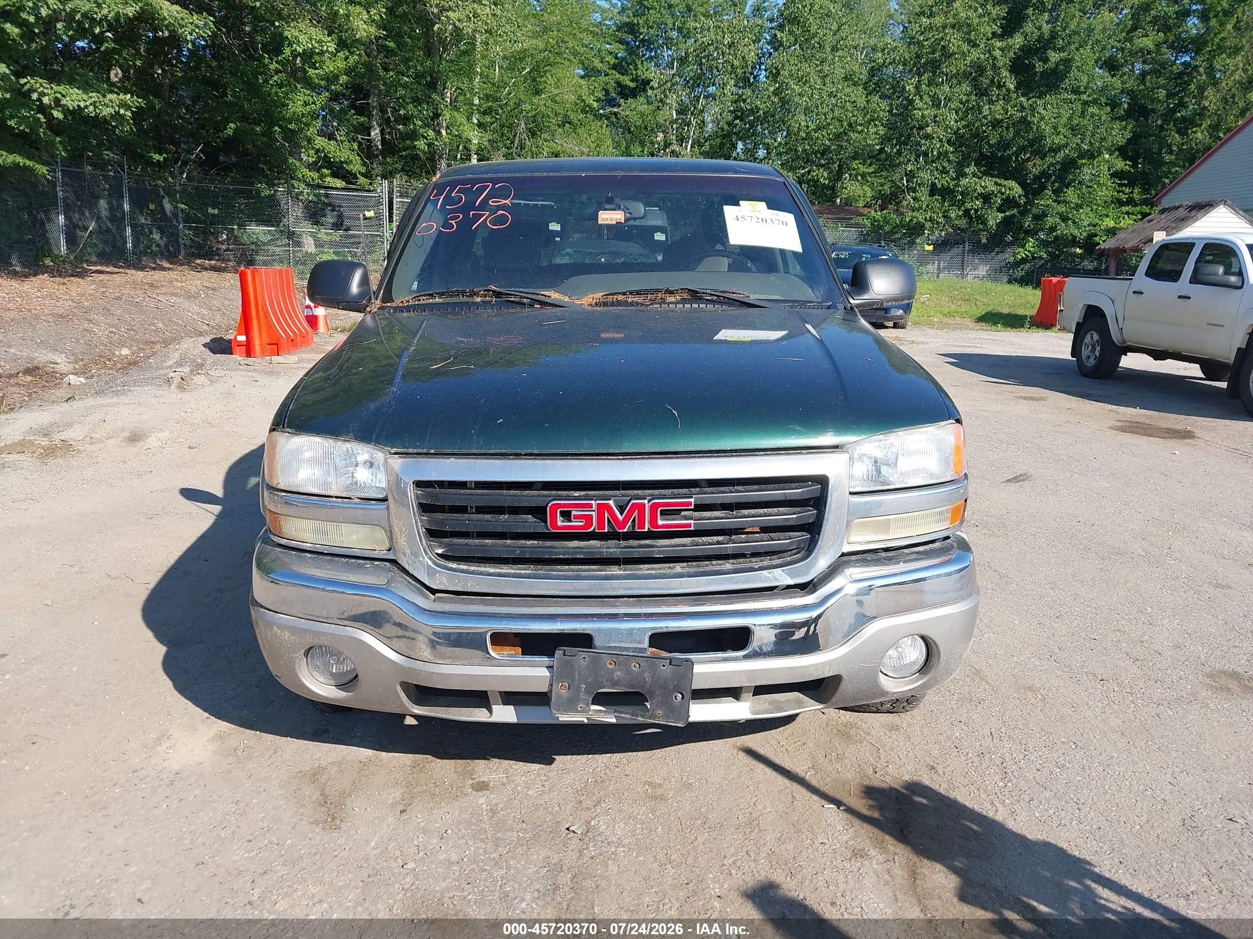 2005 Gmc Sierra 1500 Sle Green vin: 2GTEK19V951203632