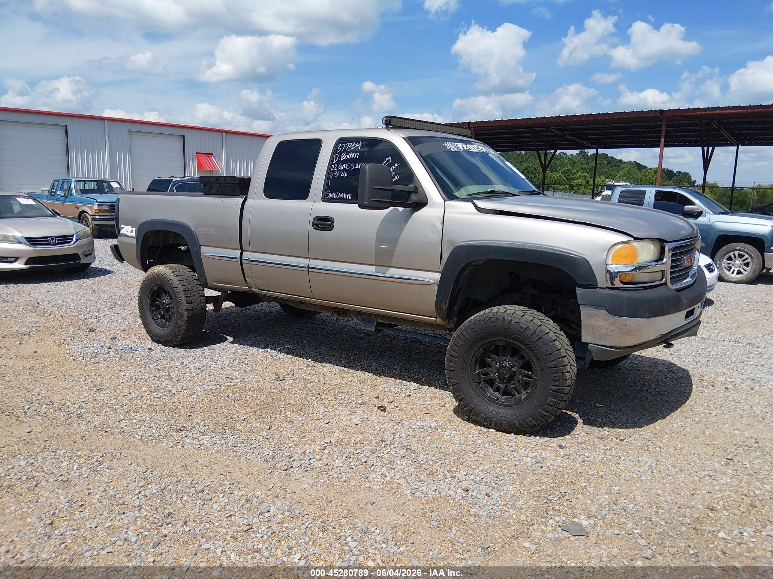 2002 Gmc Sierra 1500 Sle Tan vin: 2GTEK19VX21377334