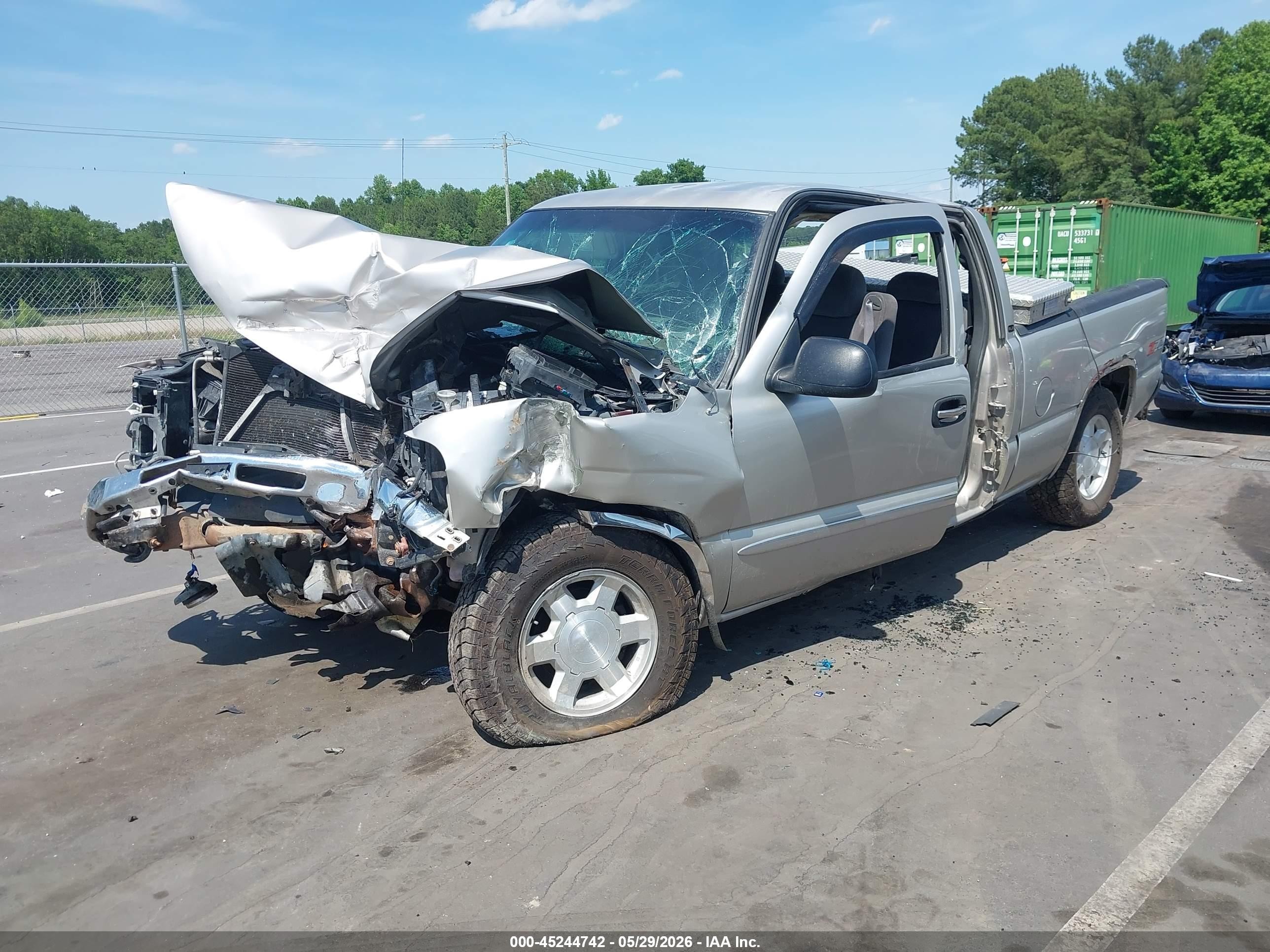 2004 Gmc Sierra 1500 Sle Silver vin: 2GTEK19VX41257987