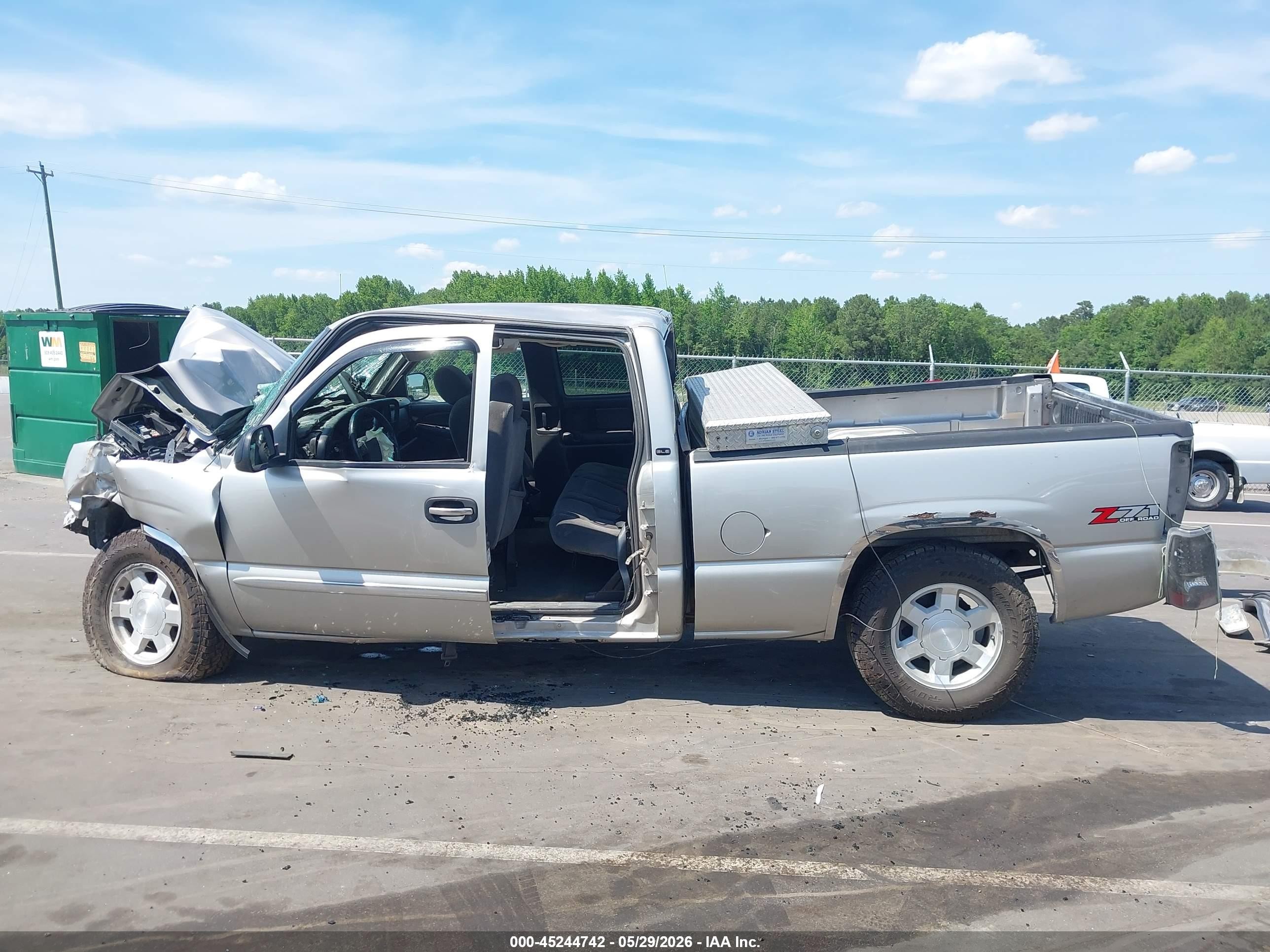 2004 Gmc Sierra 1500 Sle Silver vin: 2GTEK19VX41257987