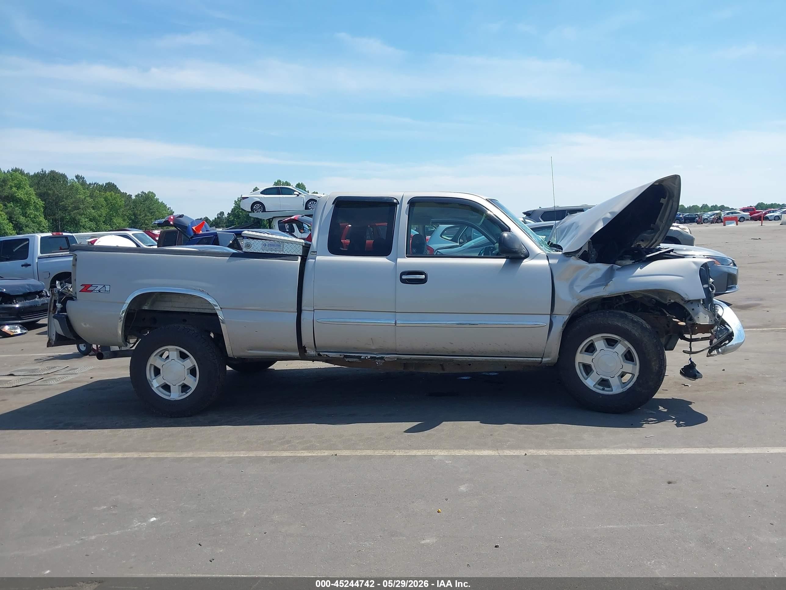 2004 Gmc Sierra 1500 Sle Silver vin: 2GTEK19VX41257987