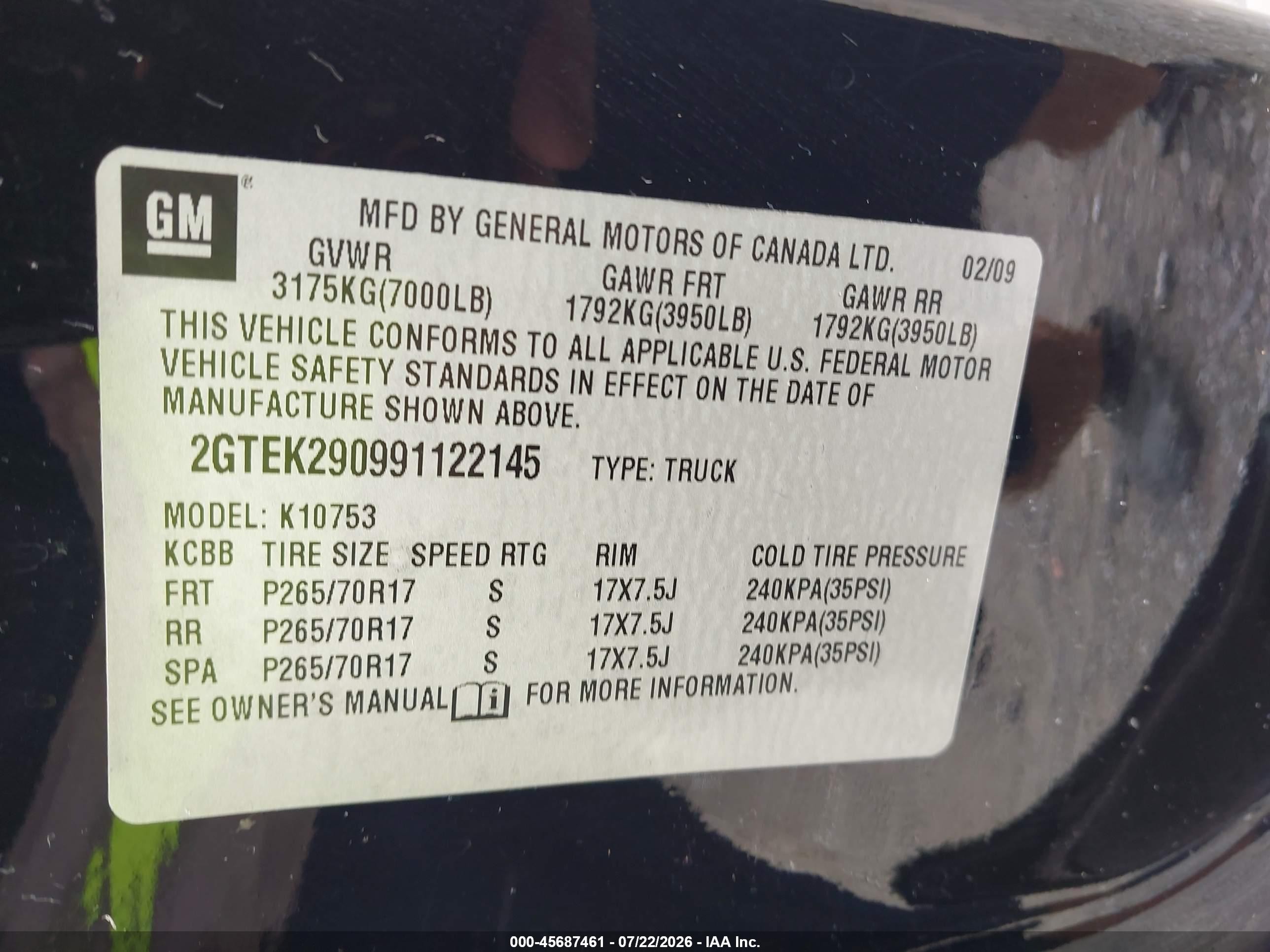 2009 Gmc Sierra 1500 Sle Black vin: 2GTEK290991122145