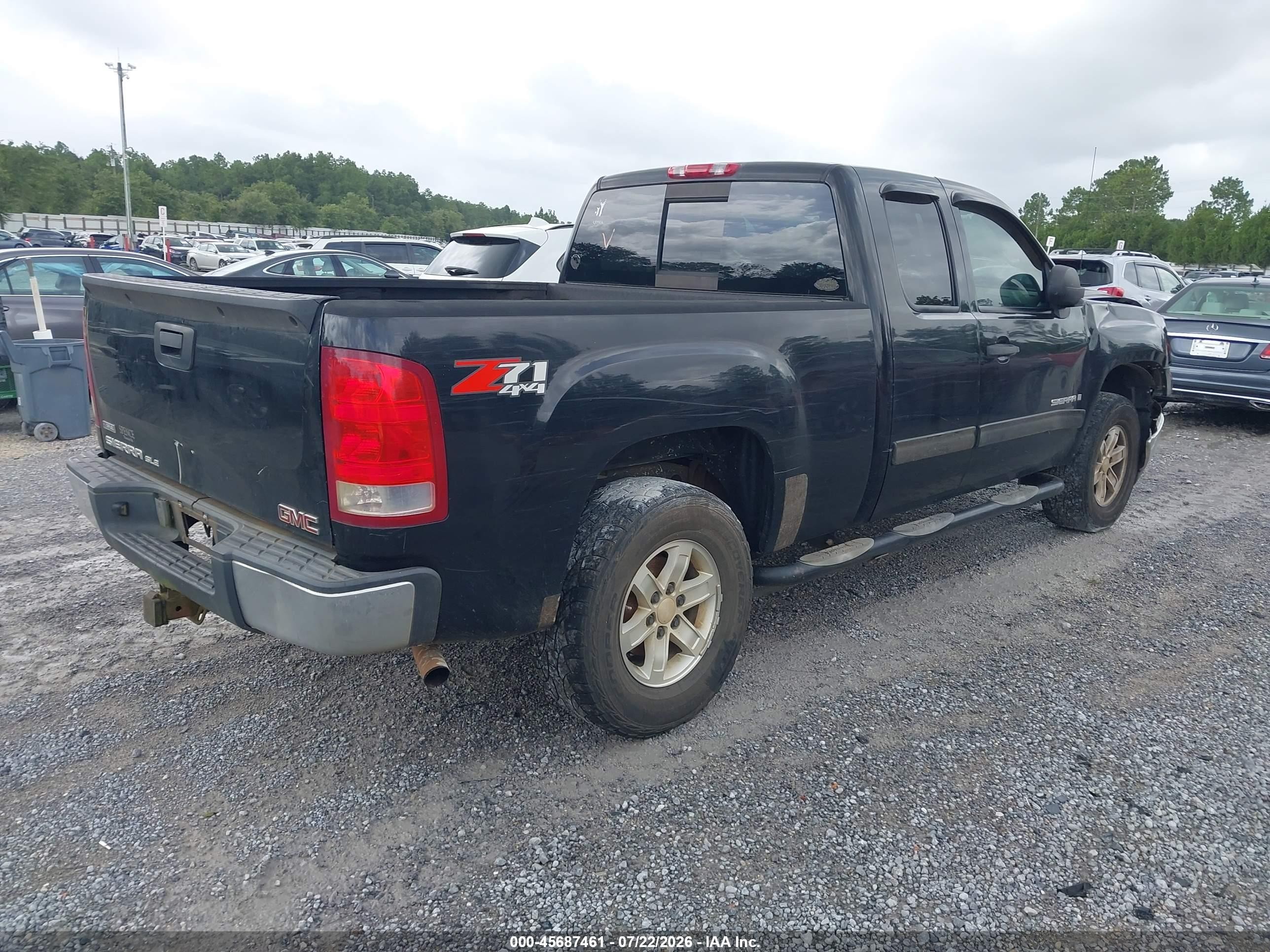 2009 Gmc Sierra 1500 Sle Black vin: 2GTEK290991122145