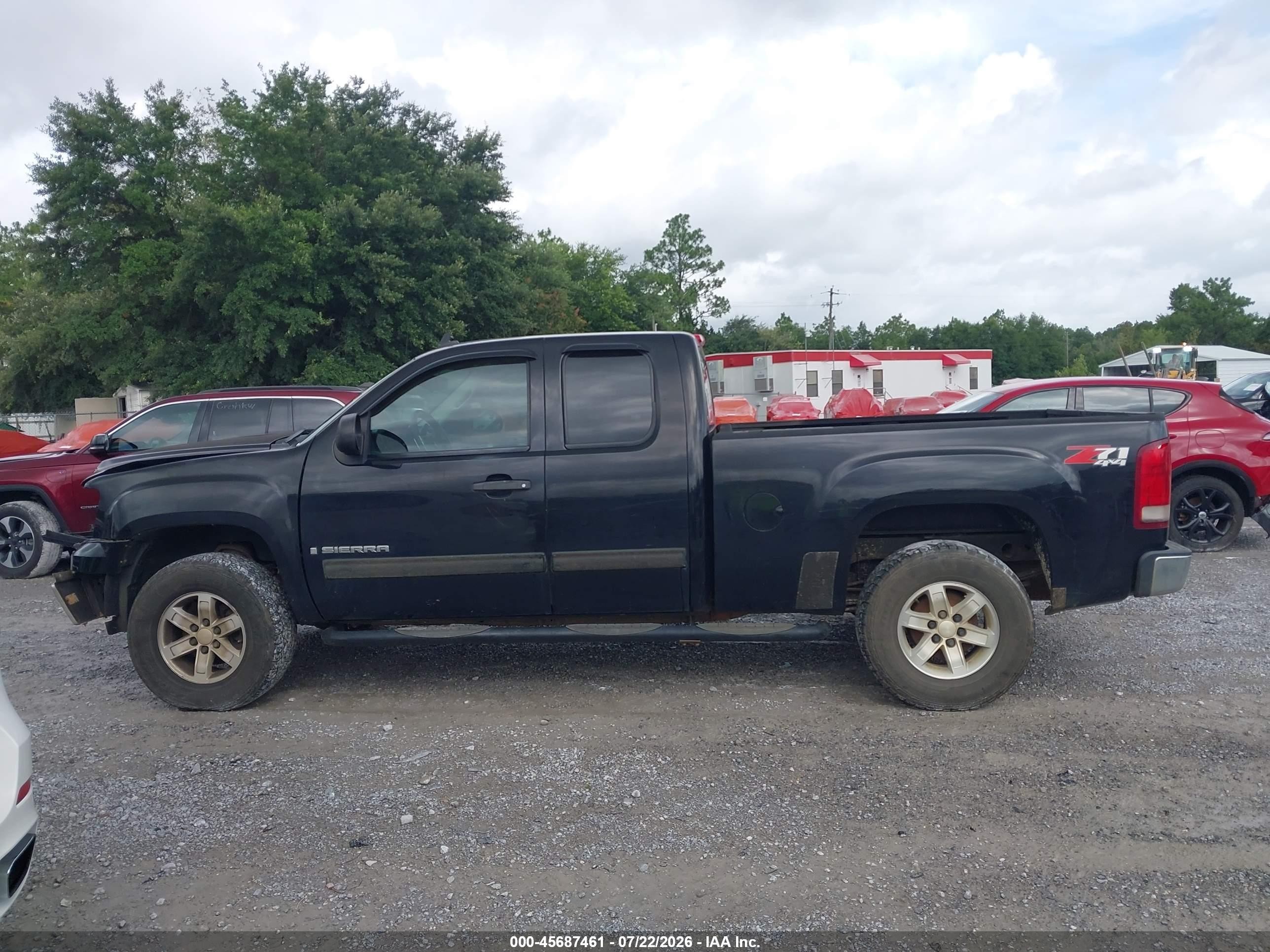 2009 Gmc Sierra 1500 Sle Black vin: 2GTEK290991122145