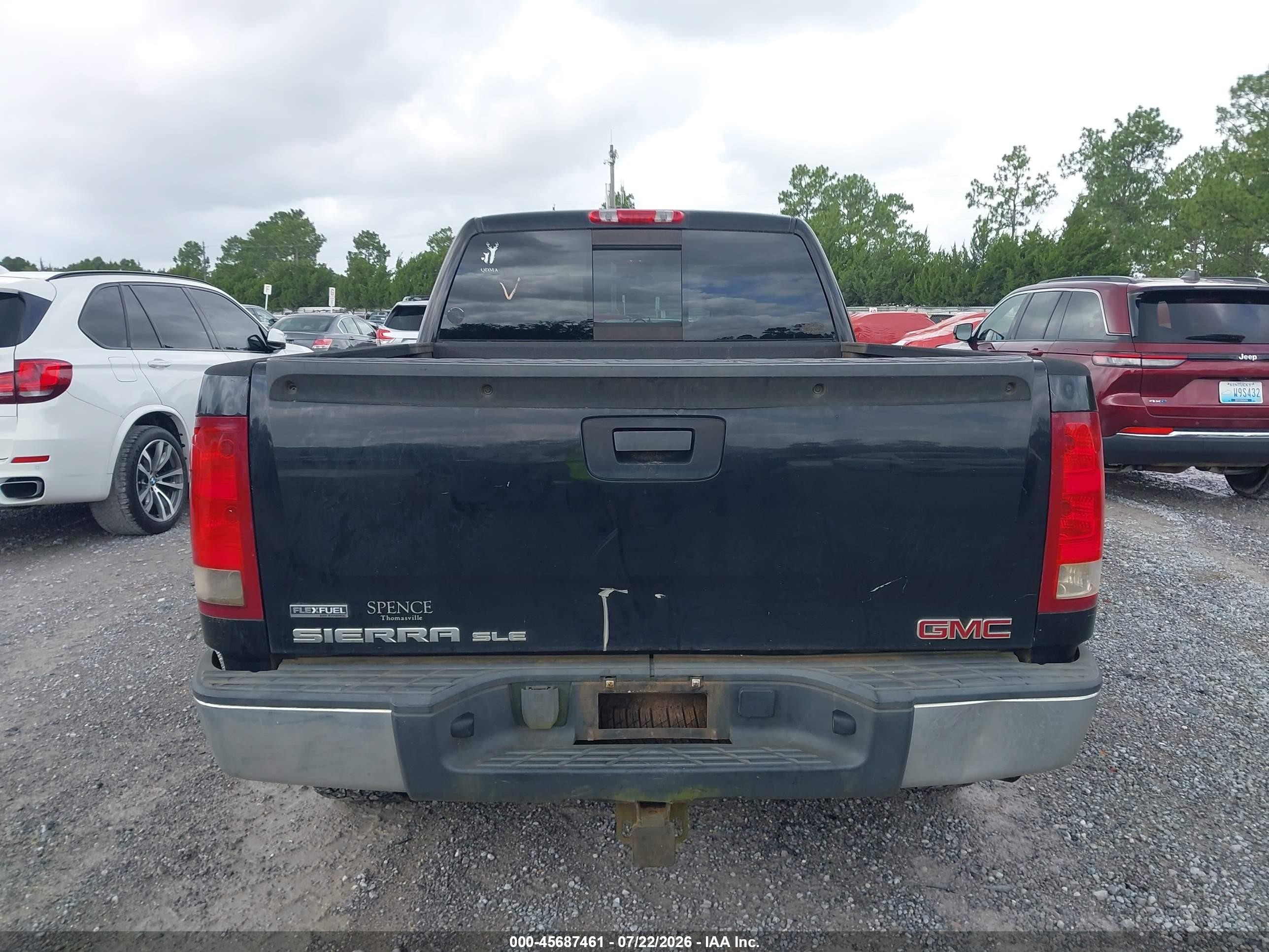 2009 Gmc Sierra 1500 Sle Black vin: 2GTEK290991122145