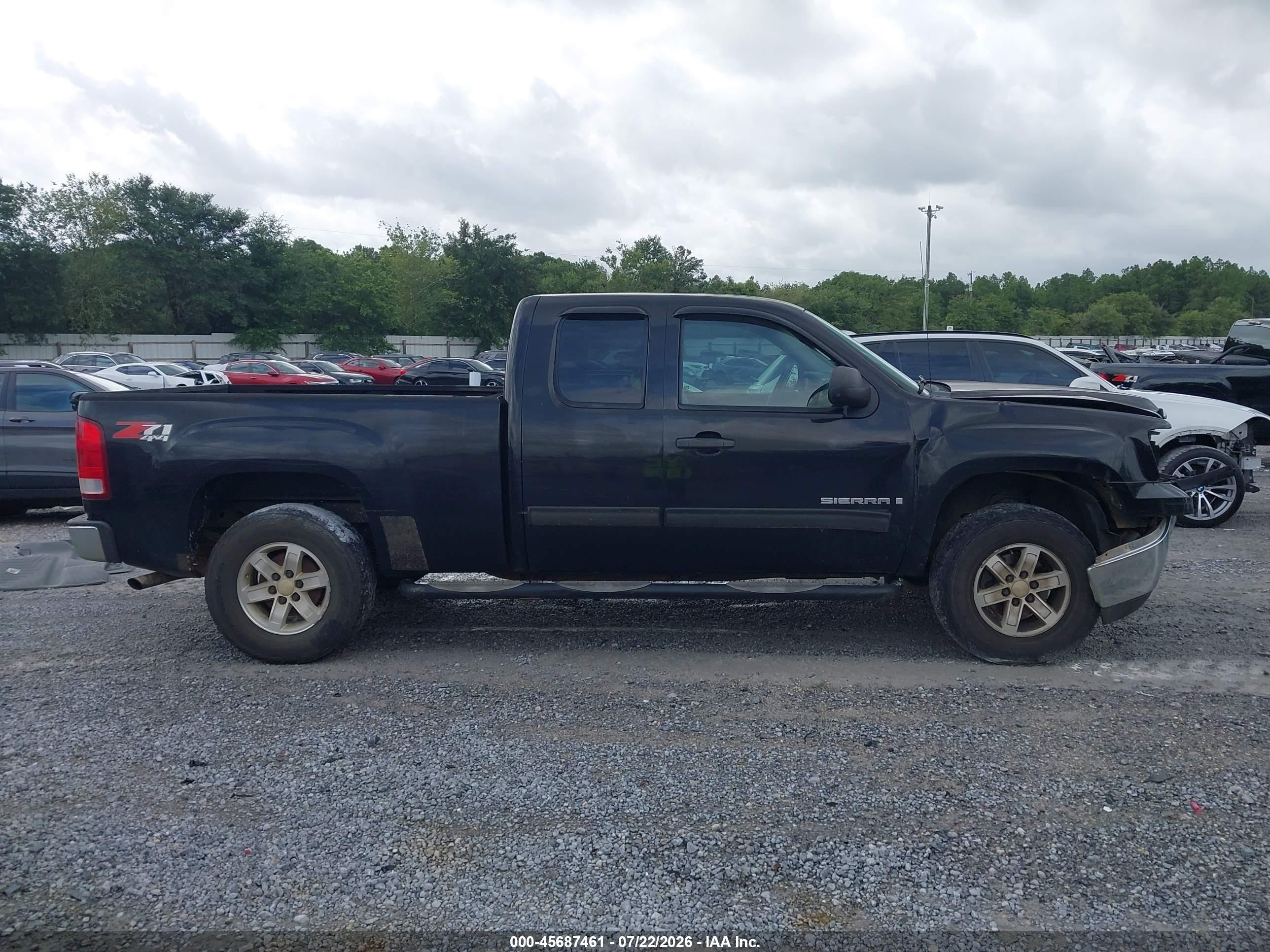 2009 Gmc Sierra 1500 Sle Black vin: 2GTEK290991122145