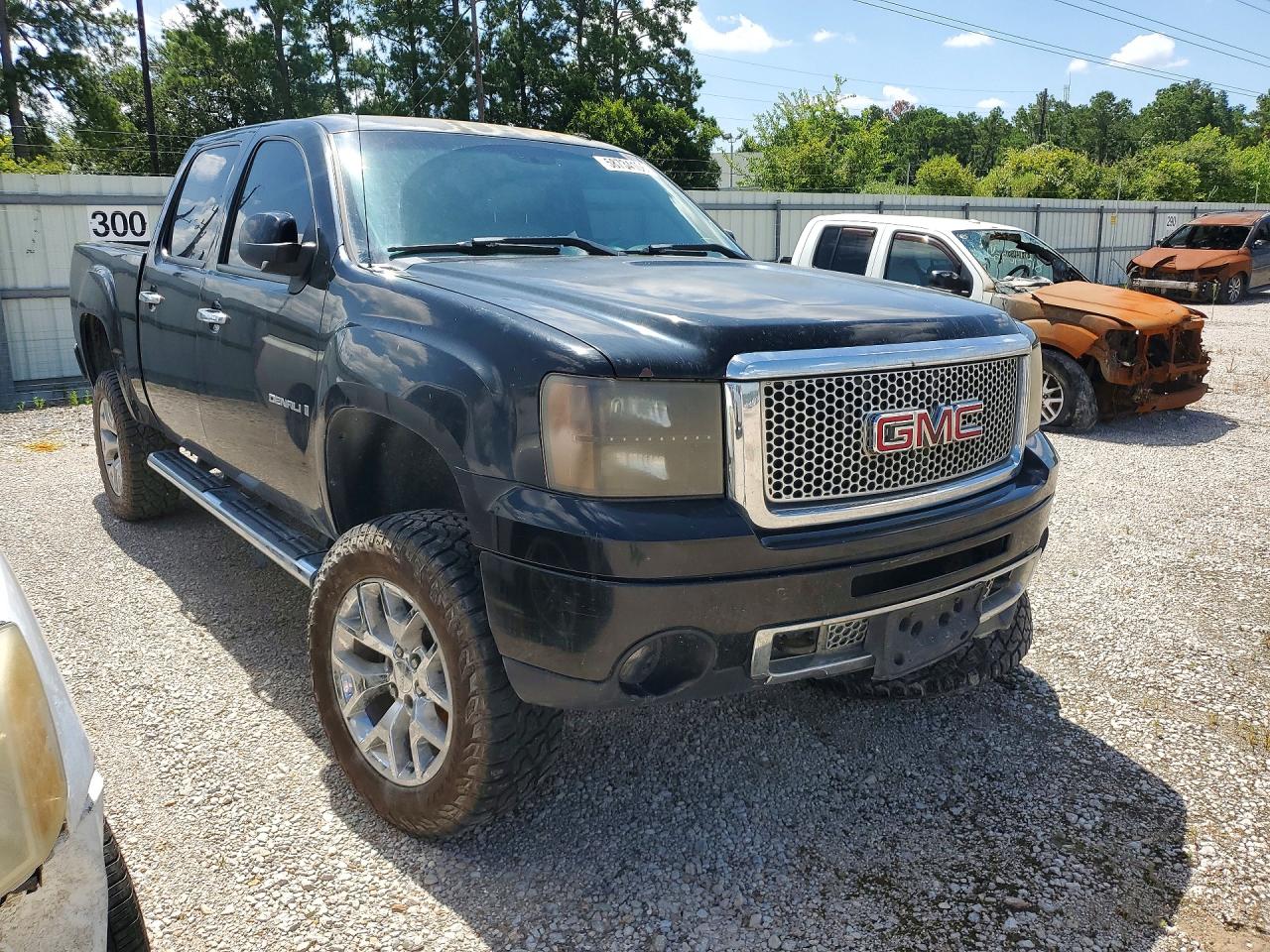 2008 Gmc New Sierra K1500 Denali Black vin: 2GTEK638081225376