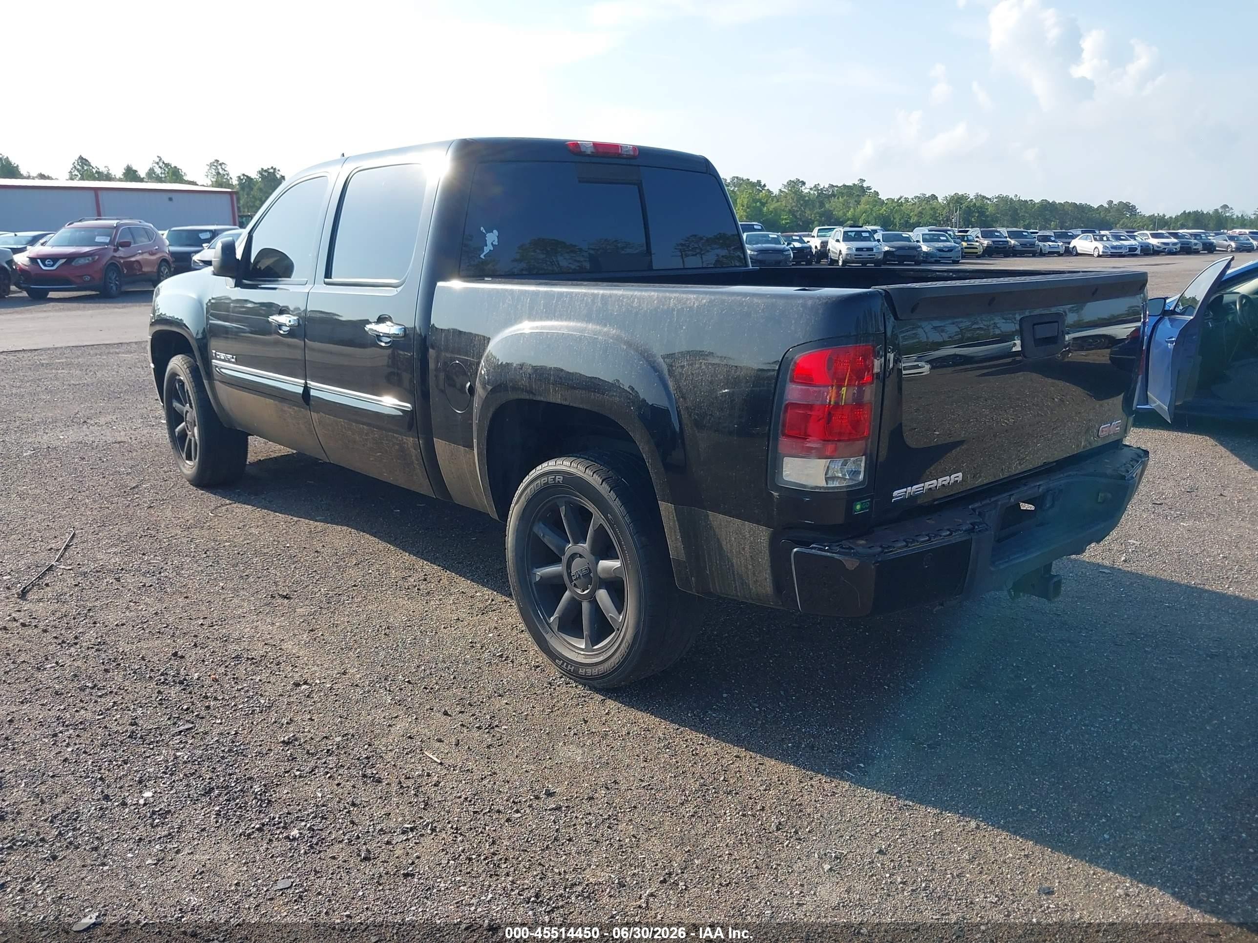 2008 Gmc Sierra 1500 Denali Black vin: 2GTEK638681311520