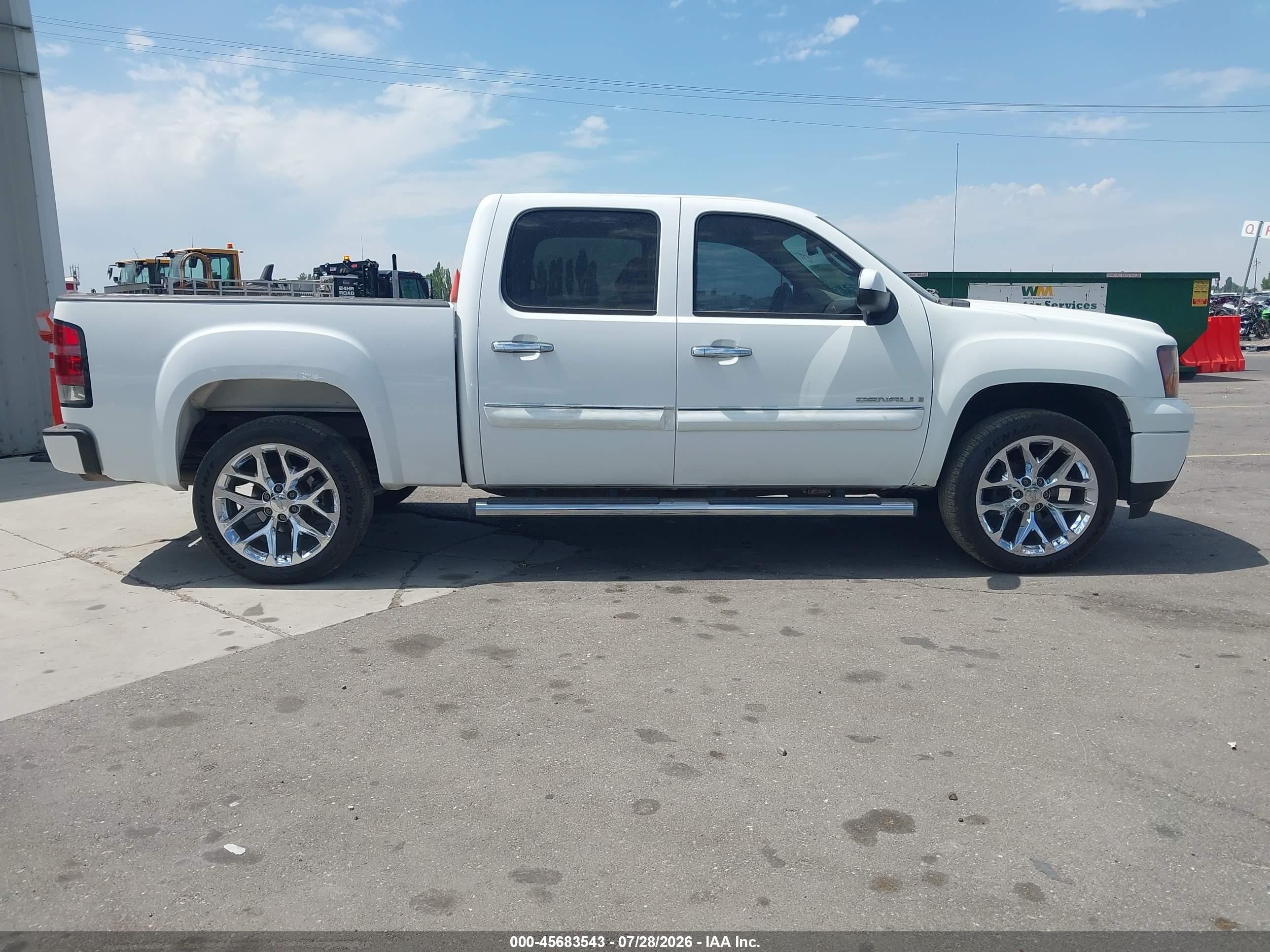 2008 Gmc Sierra 1500 Denali White vin: 2GTEK638781182316