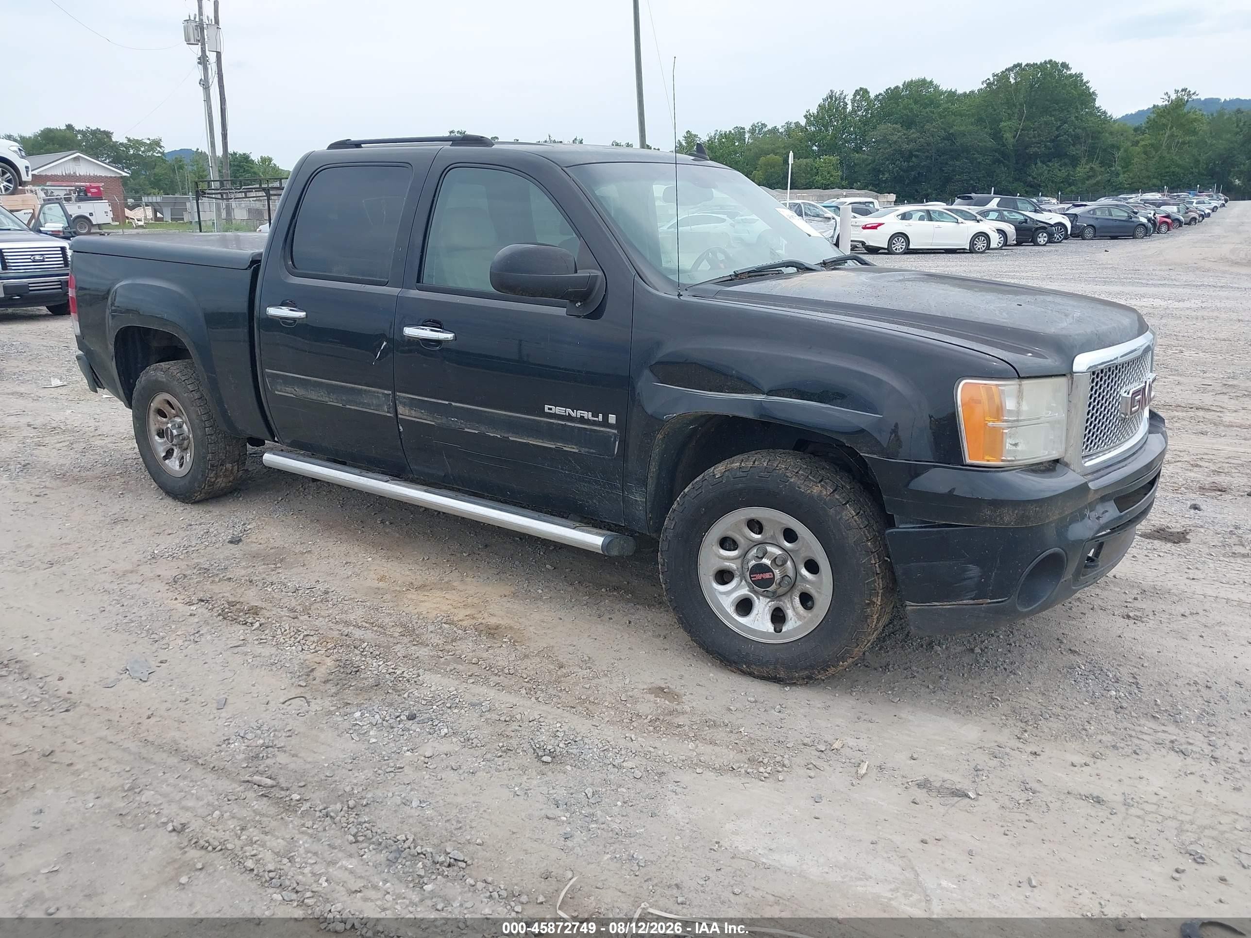 2008 Gmc Sierra 1500 Denali Черный vin: 2GTEK638981171222