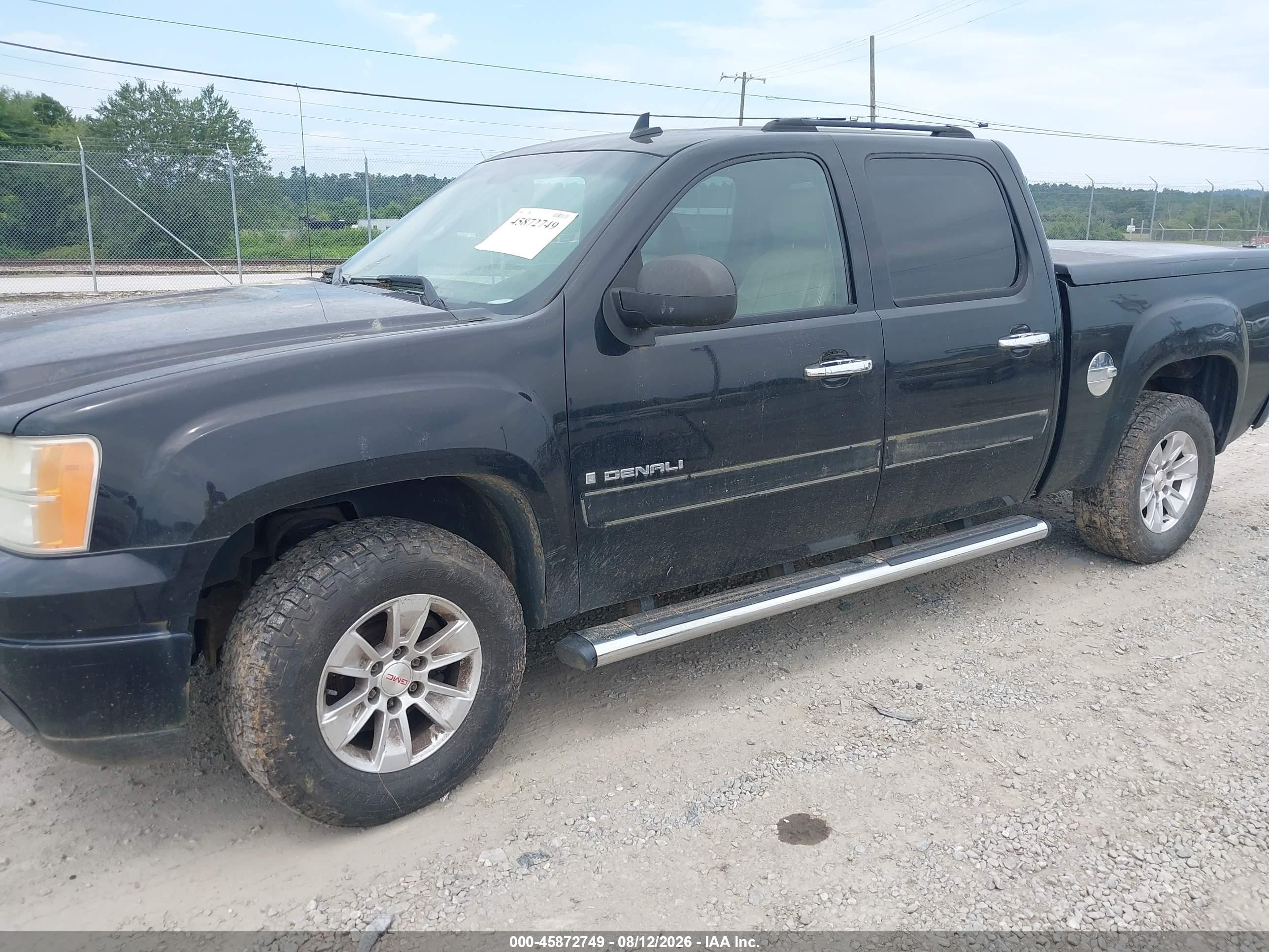 2008 Gmc Sierra 1500 Denali Черный vin: 2GTEK638981171222