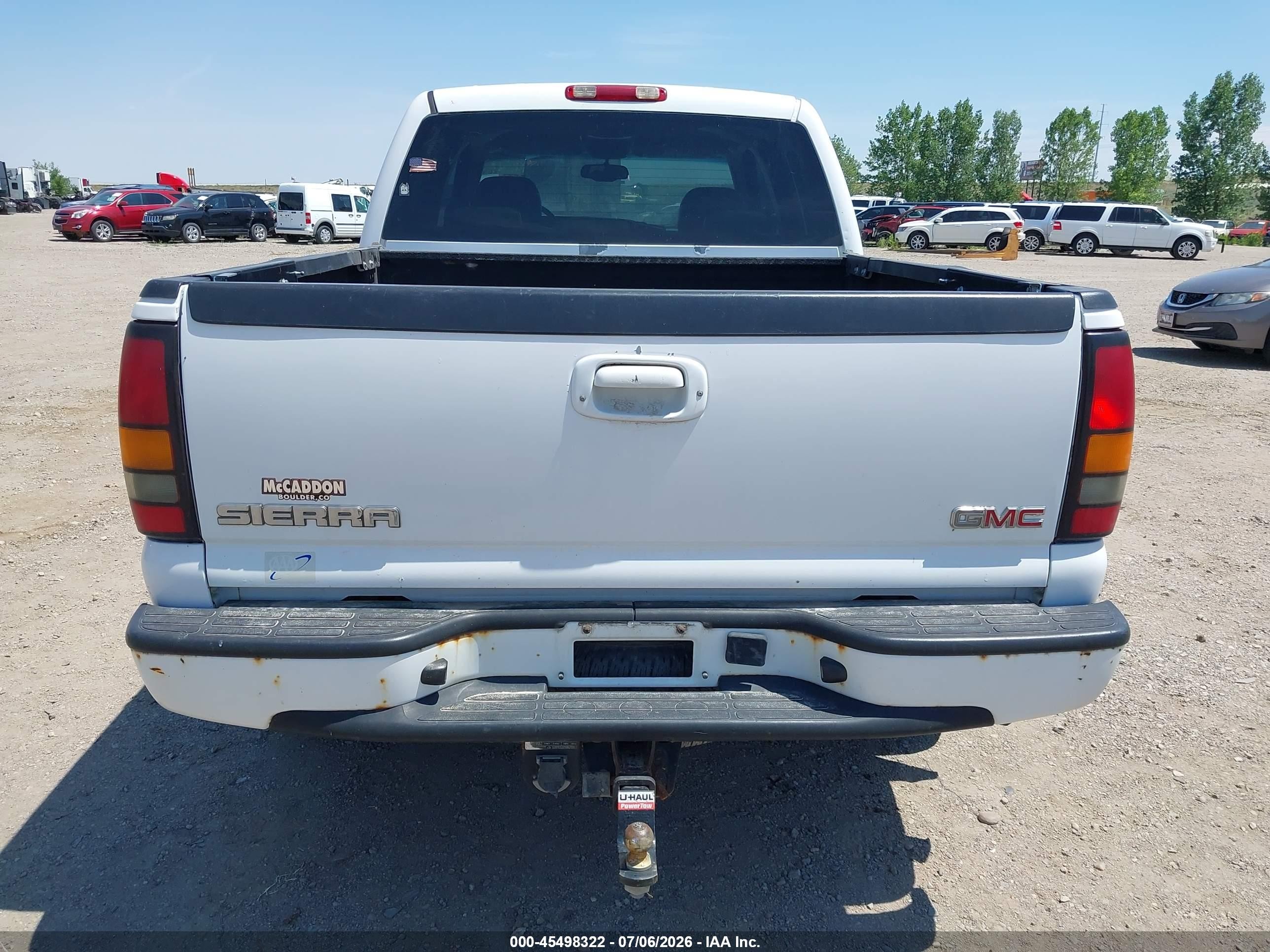 2005 Gmc Sierra 1500 Denali White vin: 2GTEK63N351131218