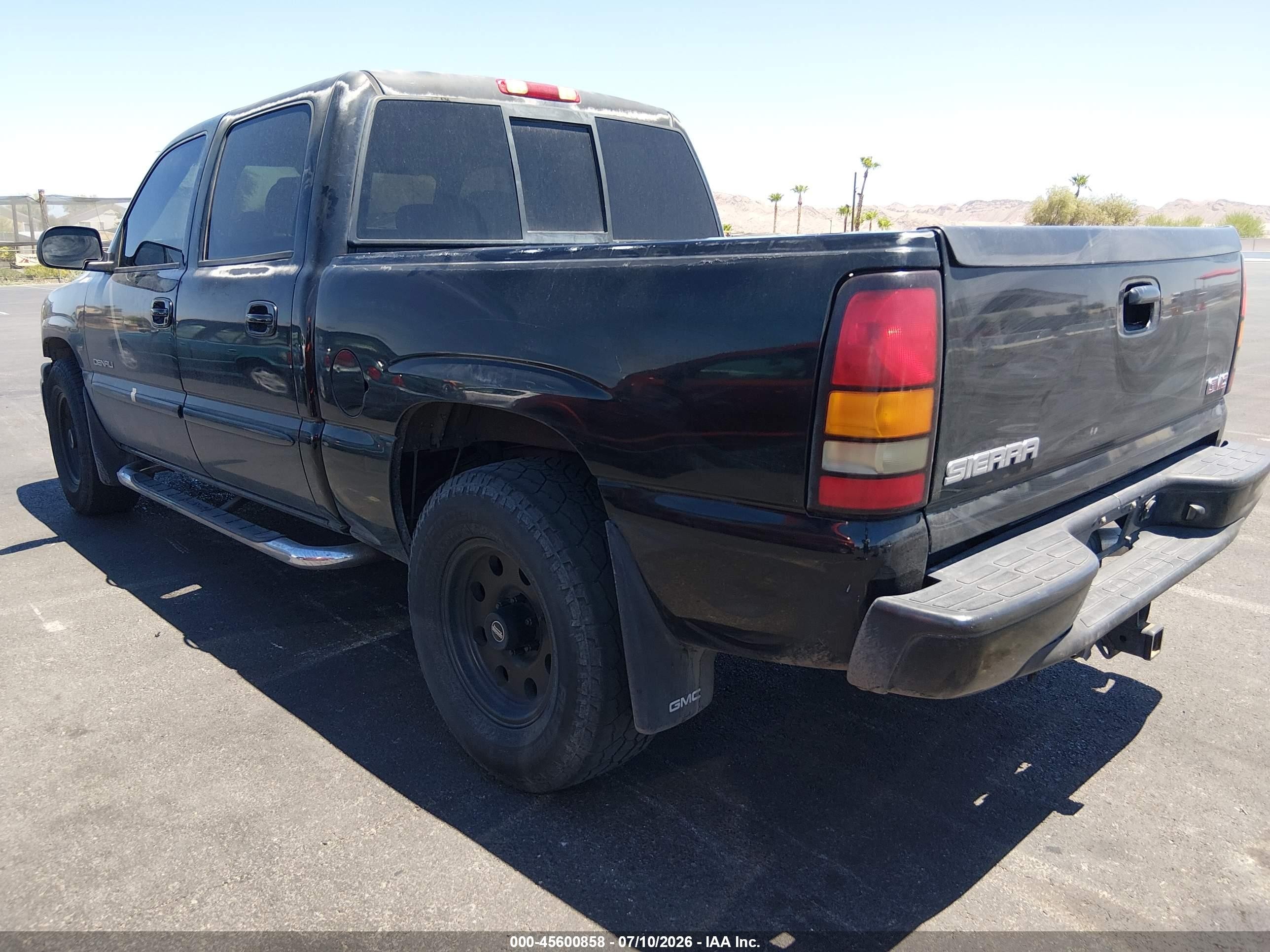 2006 Gmc Sierra 1500 Denali Black vin: 2GTEK63N361196068