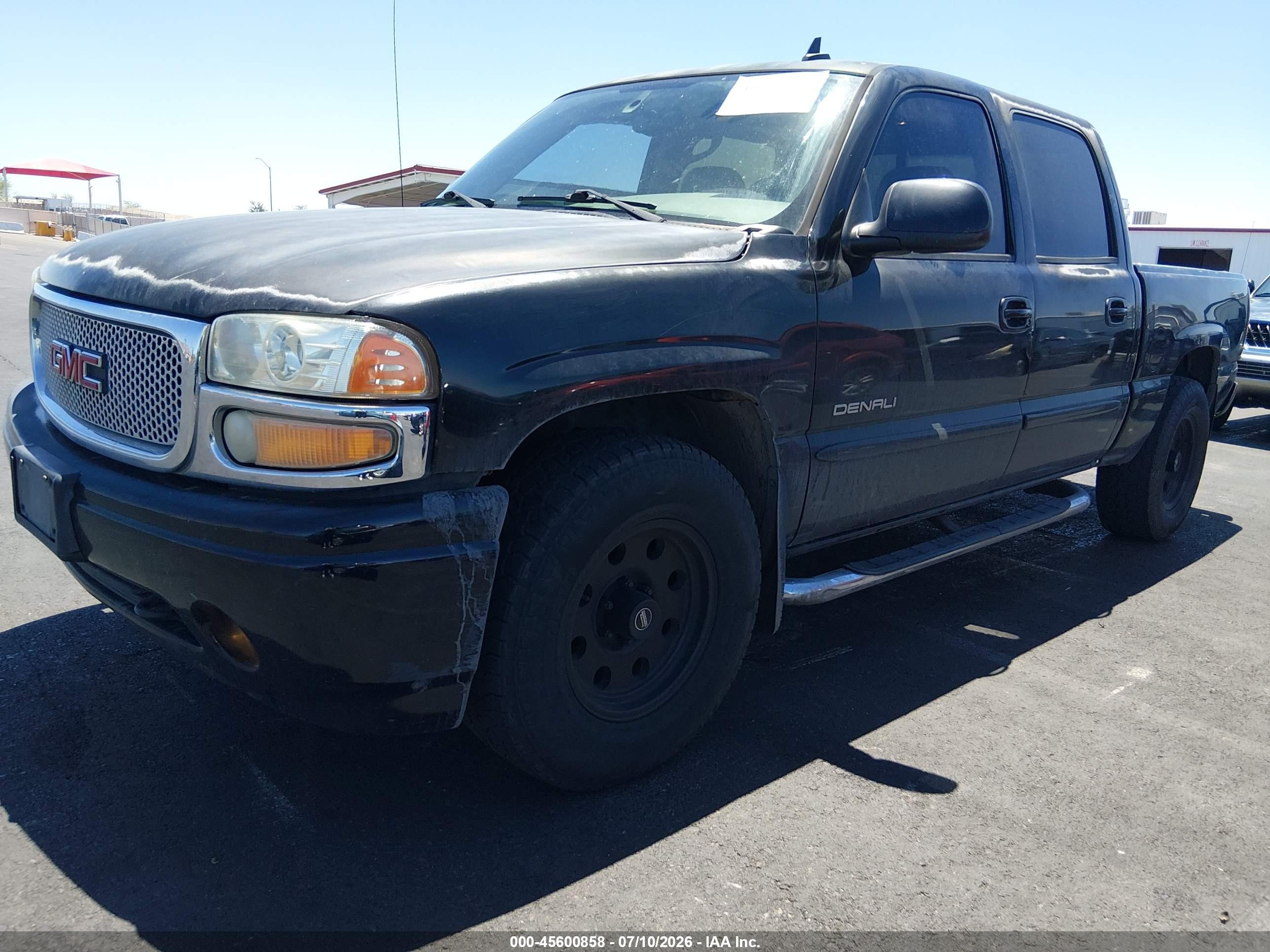 2006 Gmc Sierra 1500 Denali Black vin: 2GTEK63N361196068