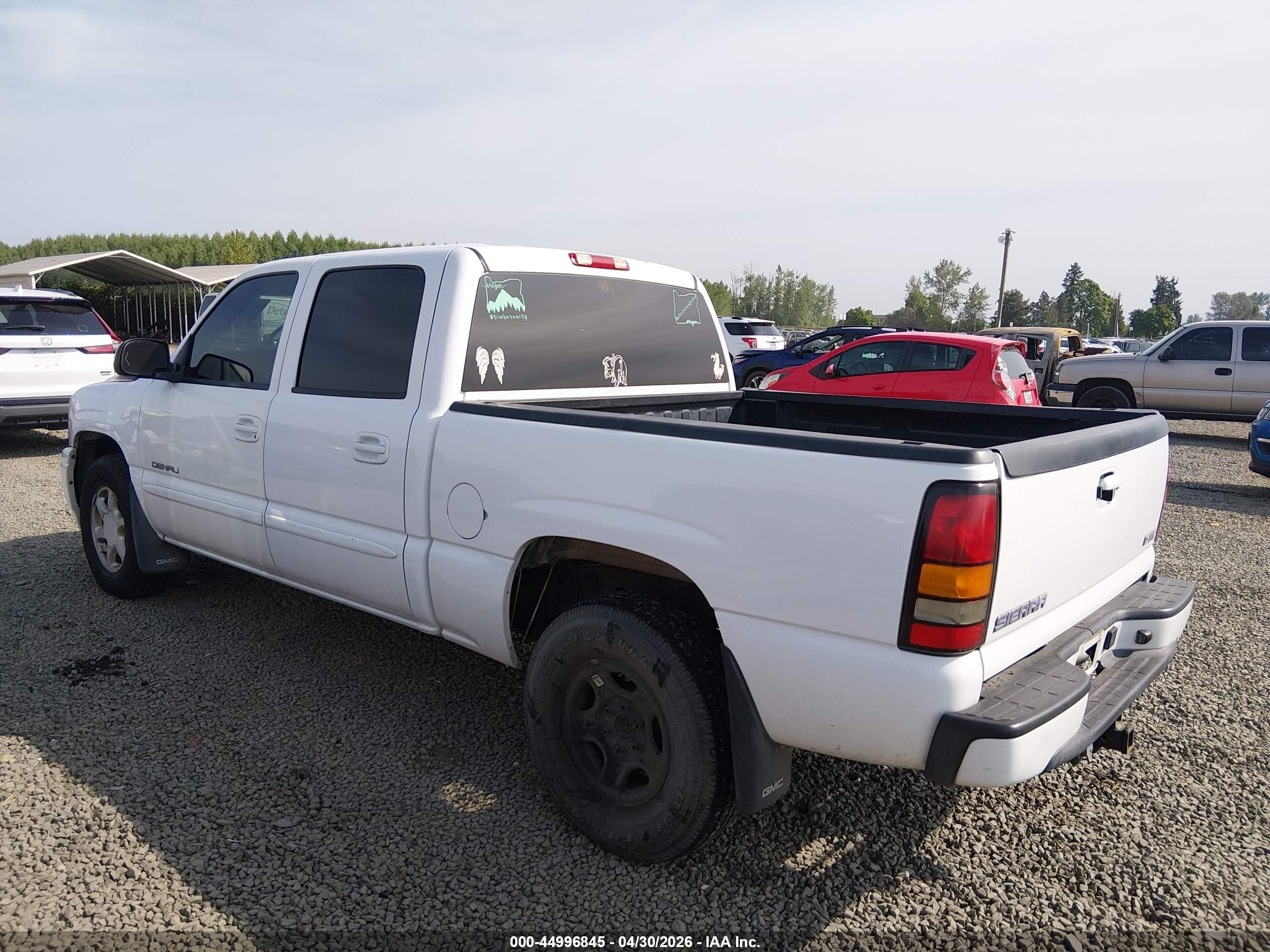 2006 Gmc Sierra 1500 Denali White vin: 2GTEK63N361317228