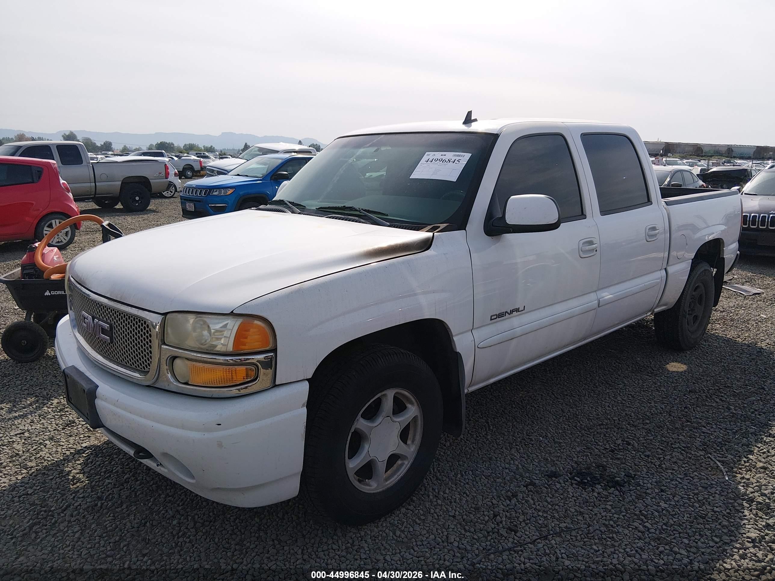 2006 Gmc Sierra 1500 Denali White vin: 2GTEK63N361317228
