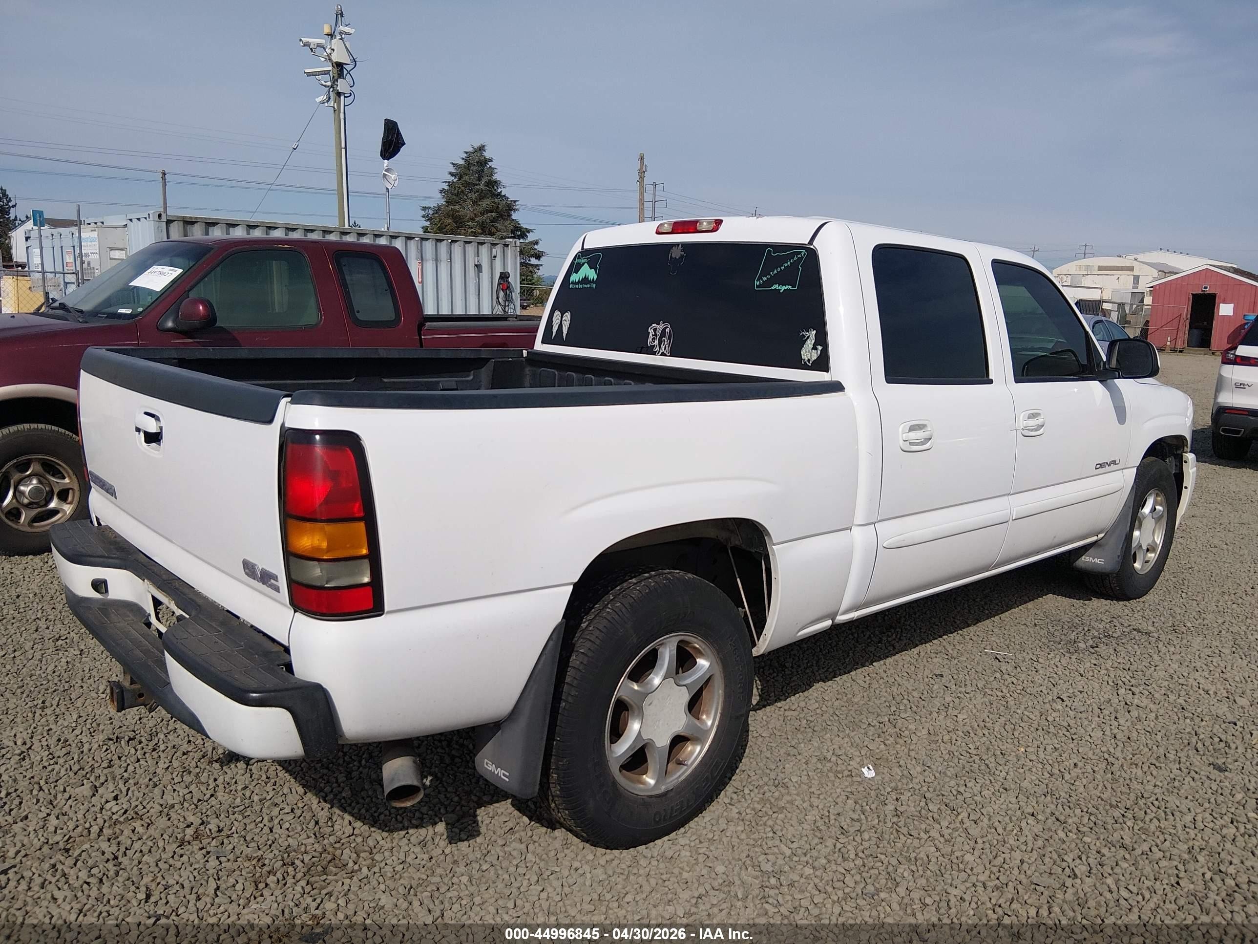 2006 Gmc Sierra 1500 Denali White vin: 2GTEK63N361317228