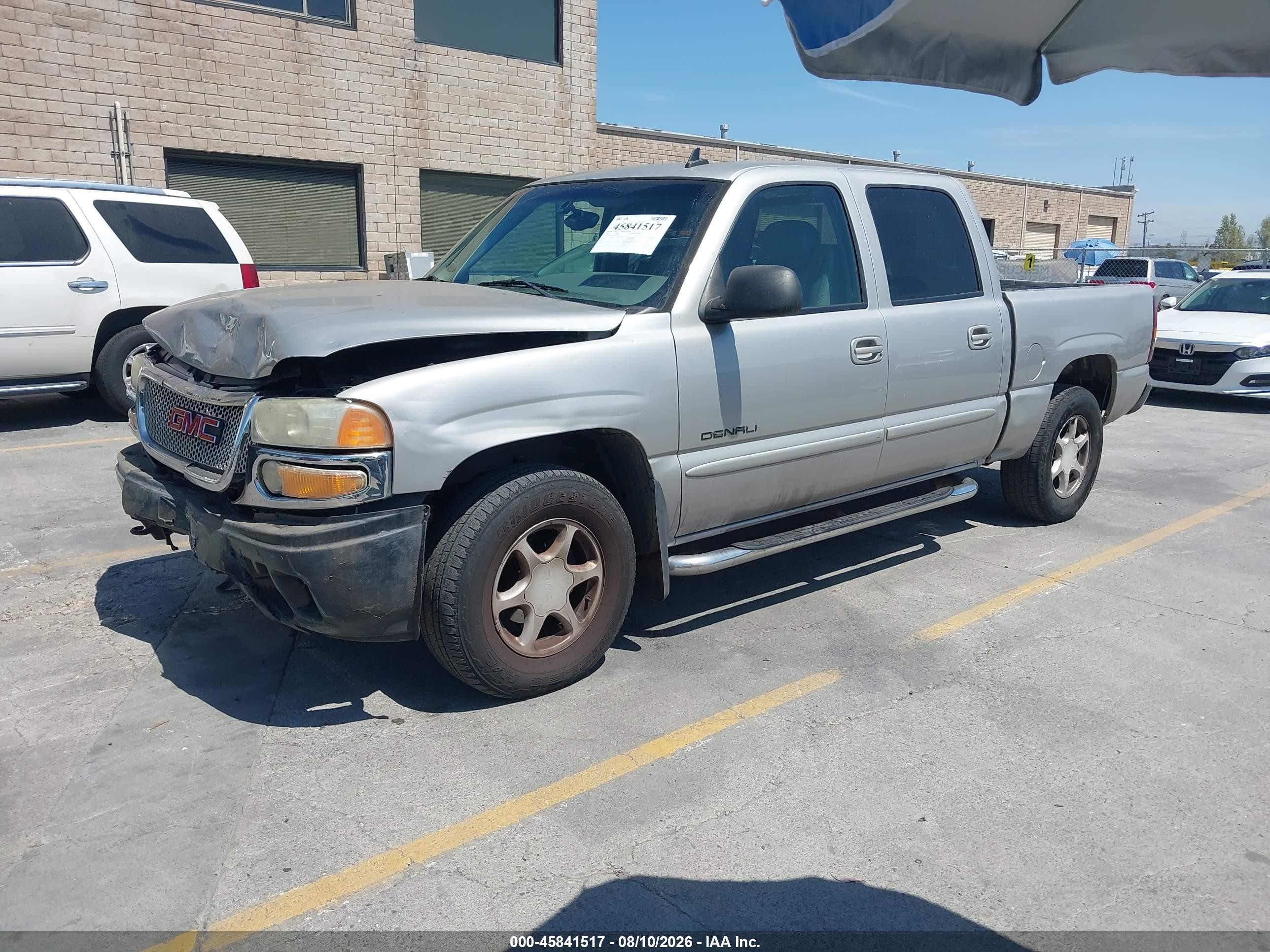 2006 Gmc Sierra 1500 Denali Серый vin: 2GTEK63N461277693
