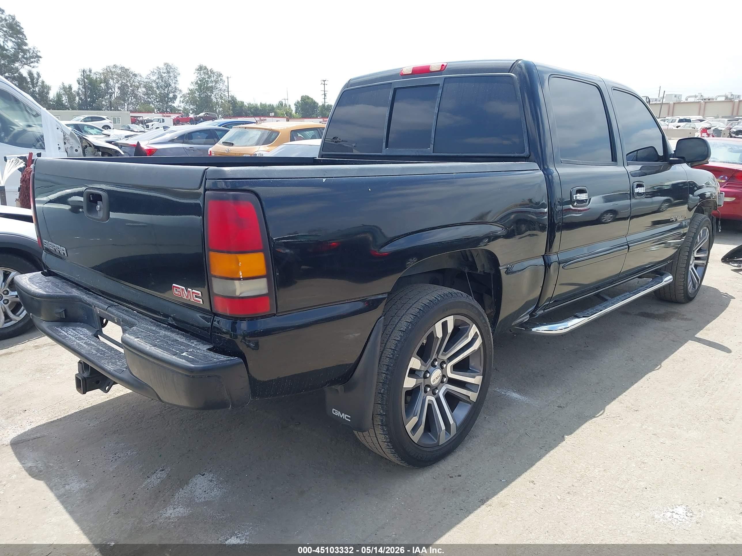 2005 Gmc Sierra 1500 Denali Black vin: 2GTEK63N551284084