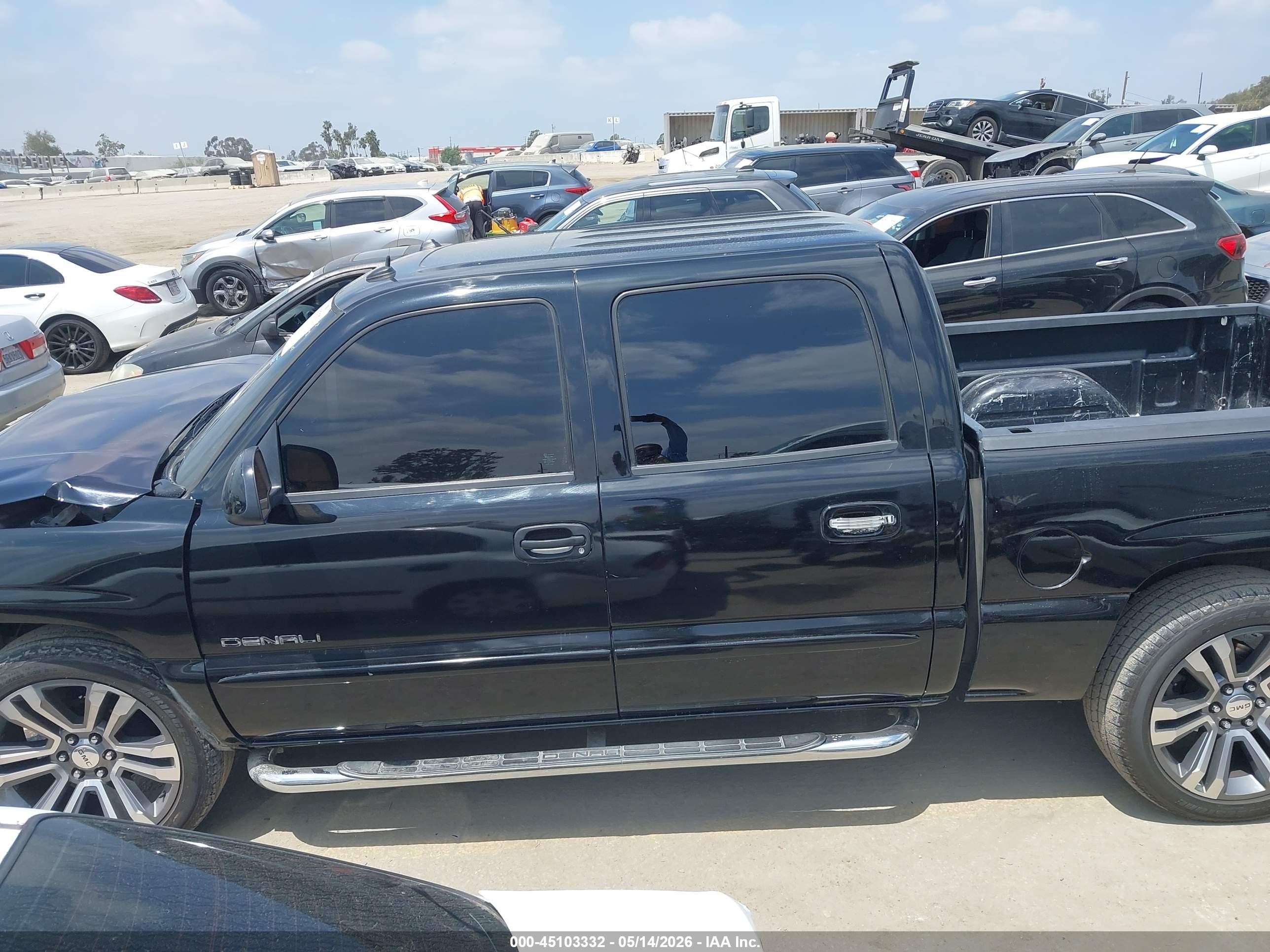 2005 Gmc Sierra 1500 Denali Black vin: 2GTEK63N551284084