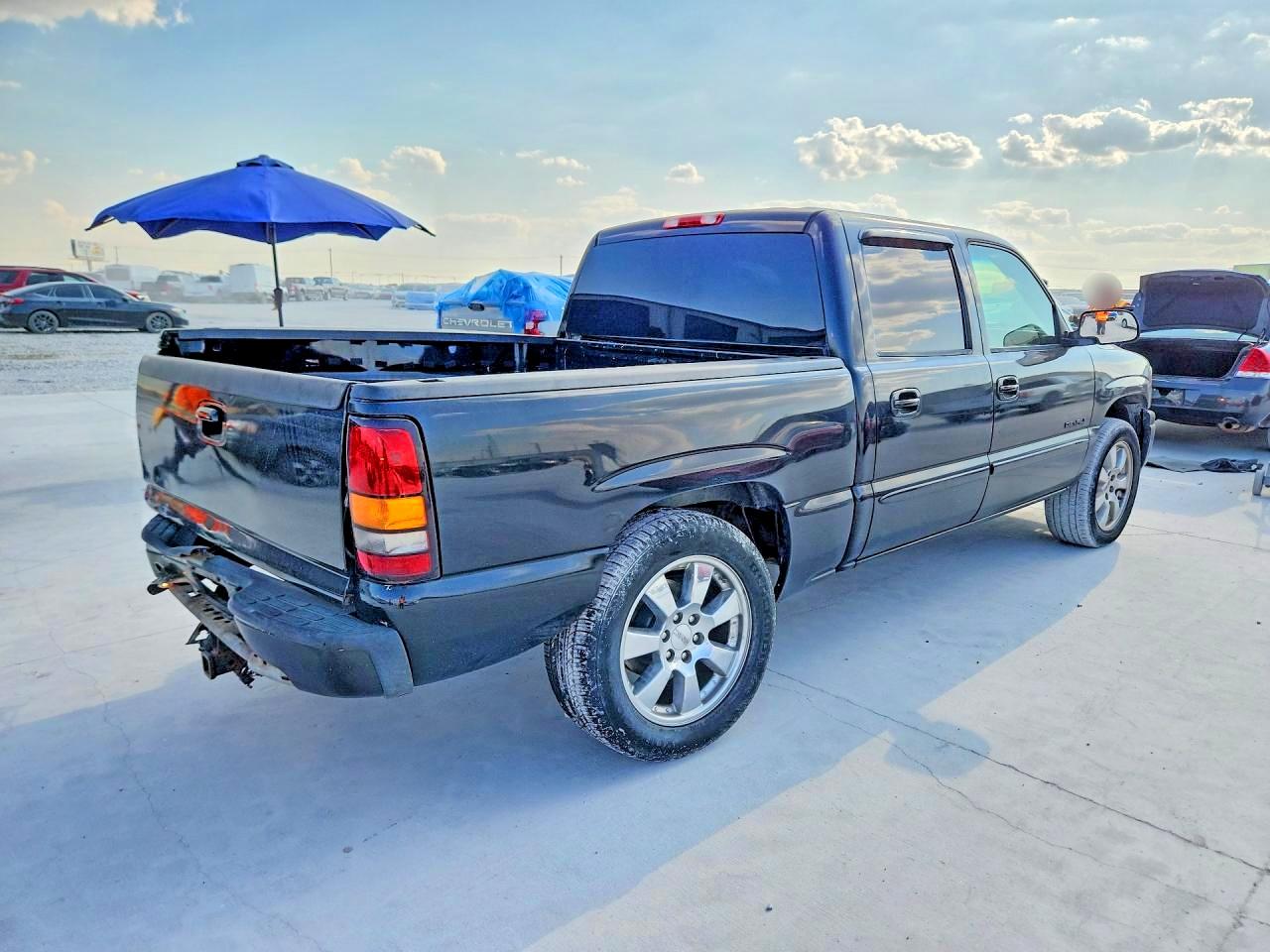 2006 Gmc Sierra K1500 Denali Black vin: 2GTEK63N761160786