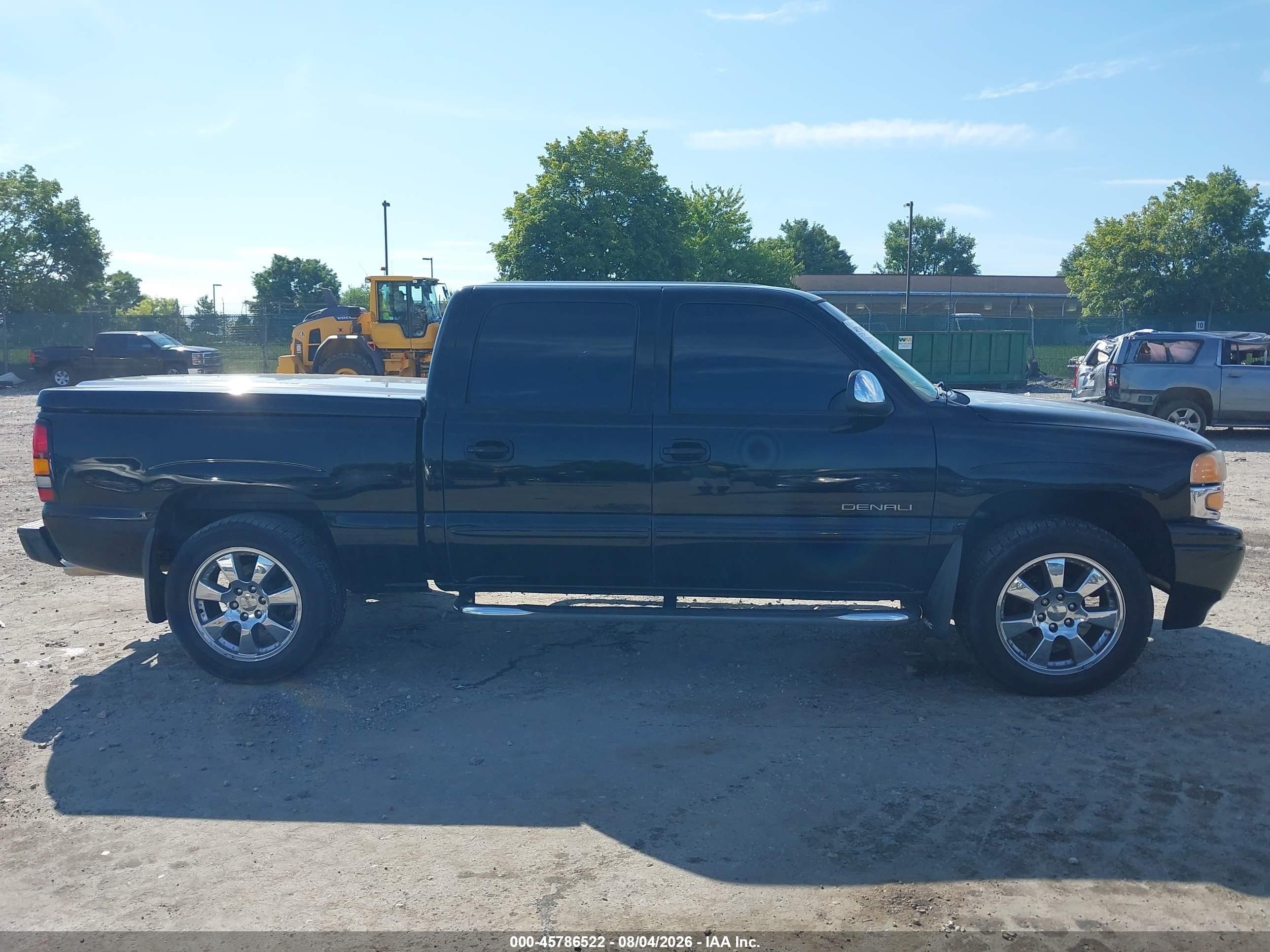 2006 Gmc Sierra K1500 Denali Black vin: 2GTEK63N961143715