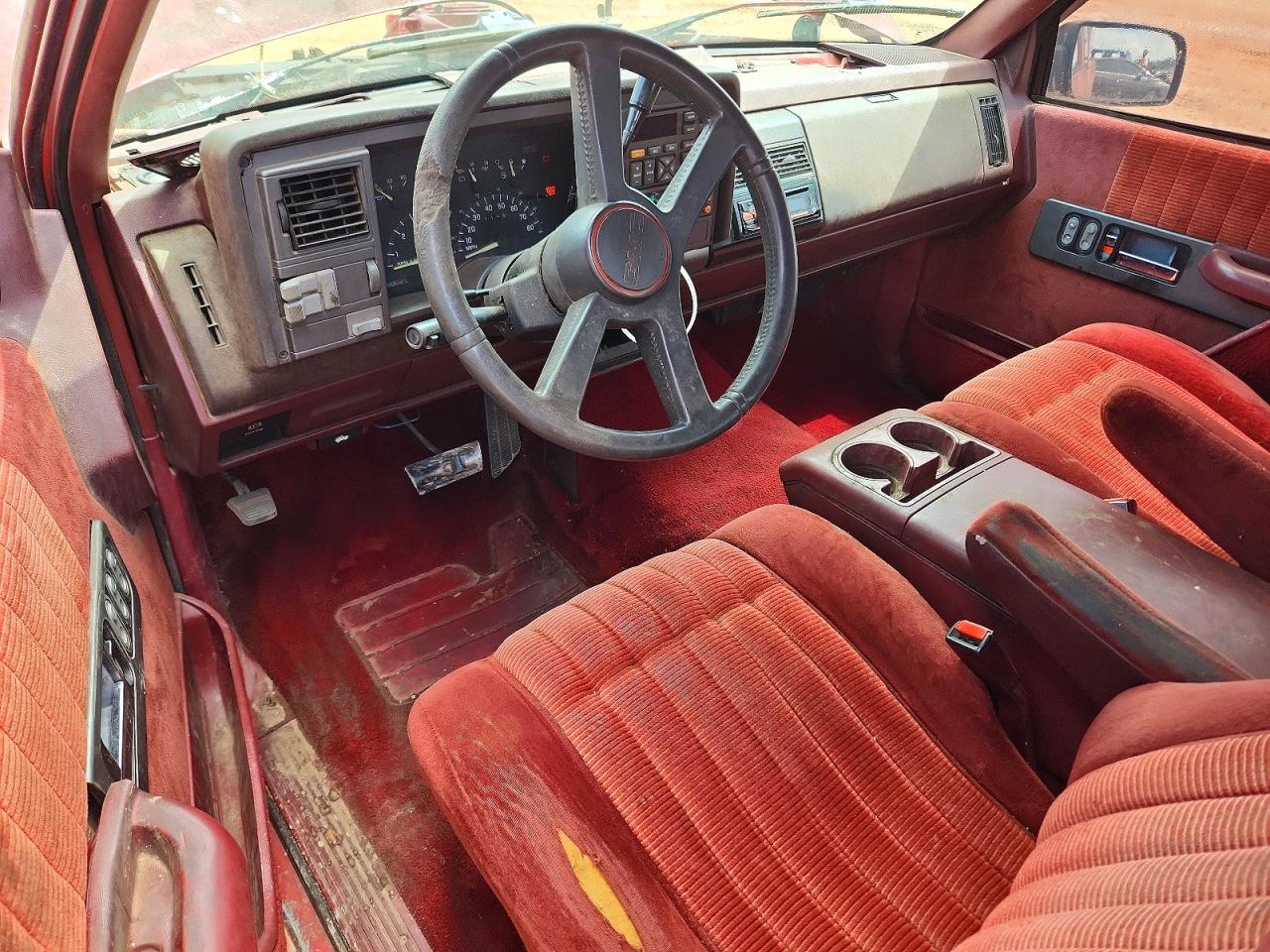 1993 Gmc Sierra C2500 Красный vin: 2GTFC29KXP1515166