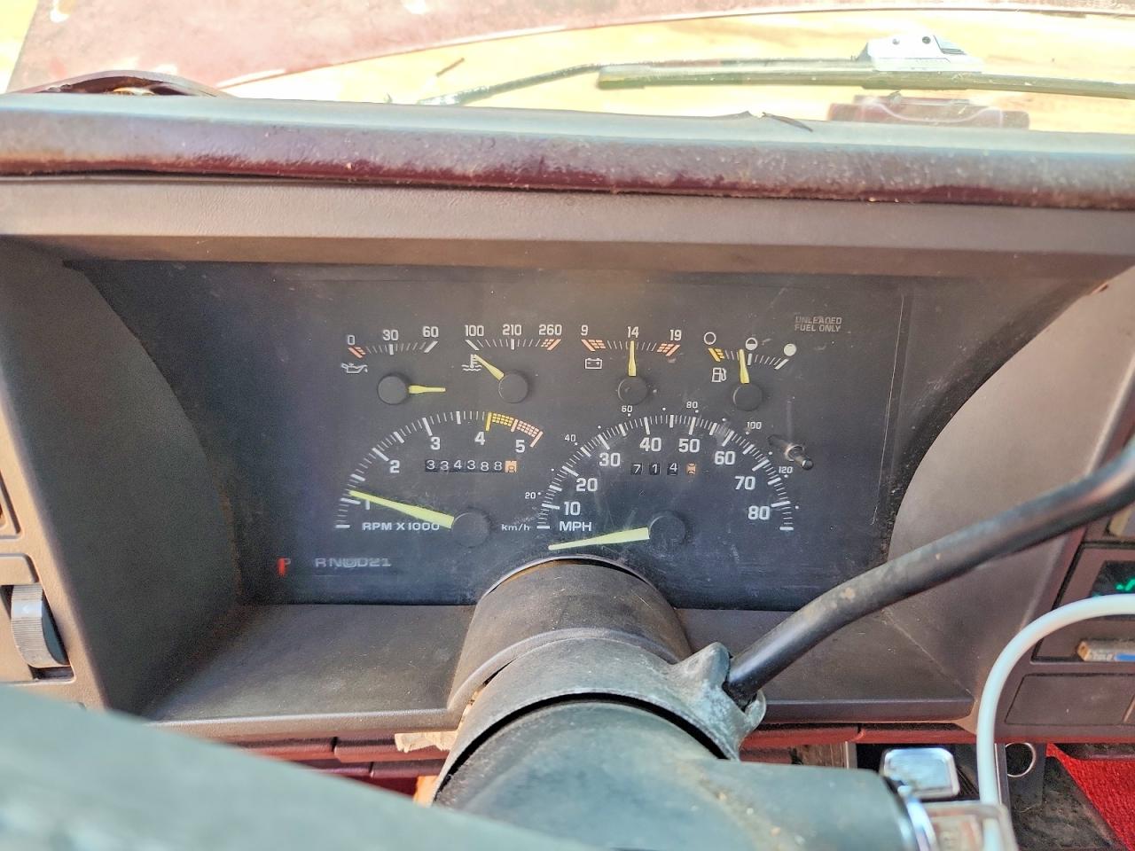 1993 Gmc Sierra C2500 Красный vin: 2GTFC29KXP1515166