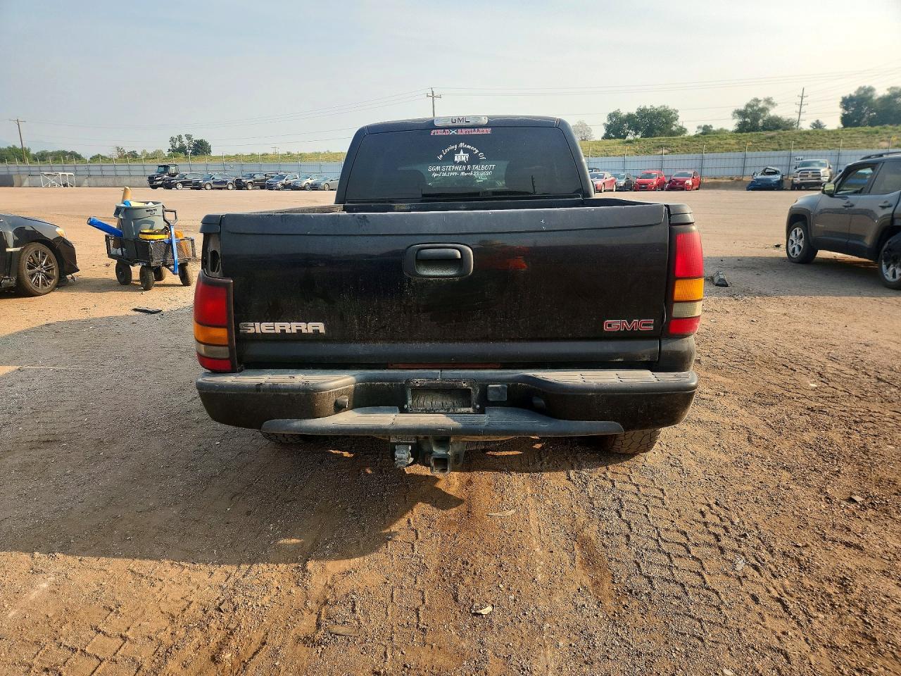 2002 Gmc Sierra K1500 Denali Black vin: 2GTFK69U821323717