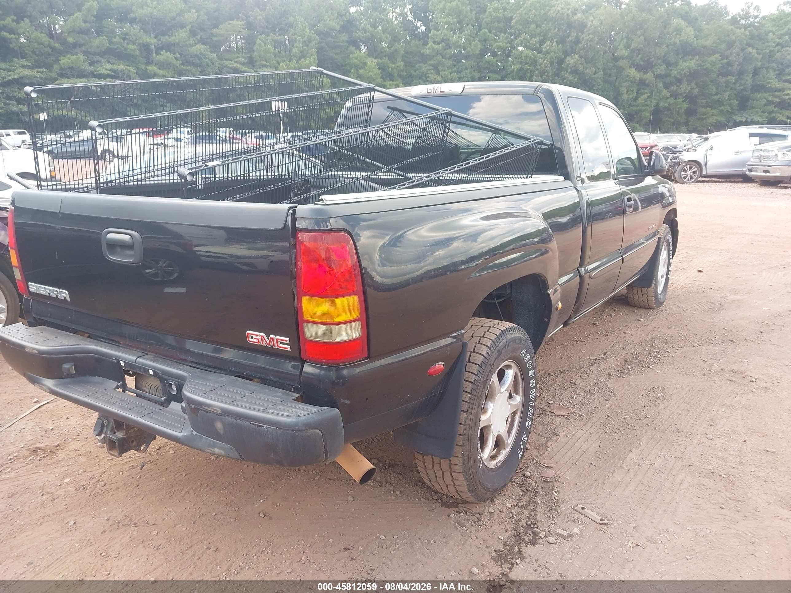 2003 Gmc Sierra 1500 Denali Black vin: 2GTFK69U931306619