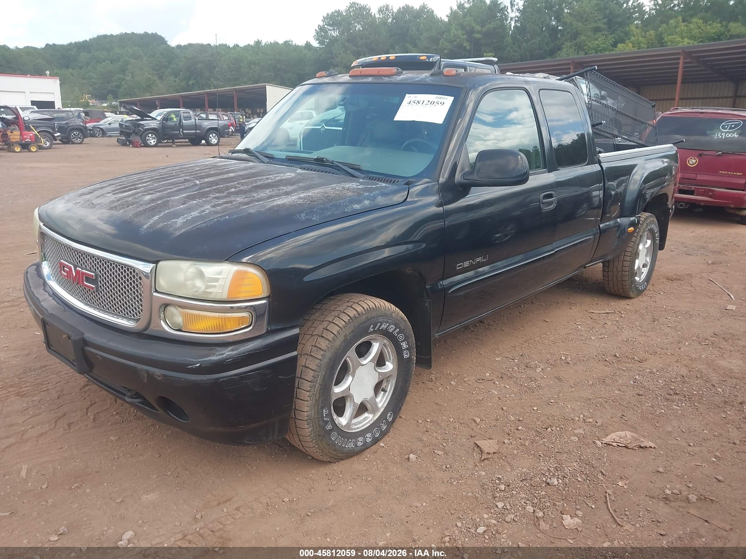 2003 Gmc Sierra 1500 Denali Black vin: 2GTFK69U931306619