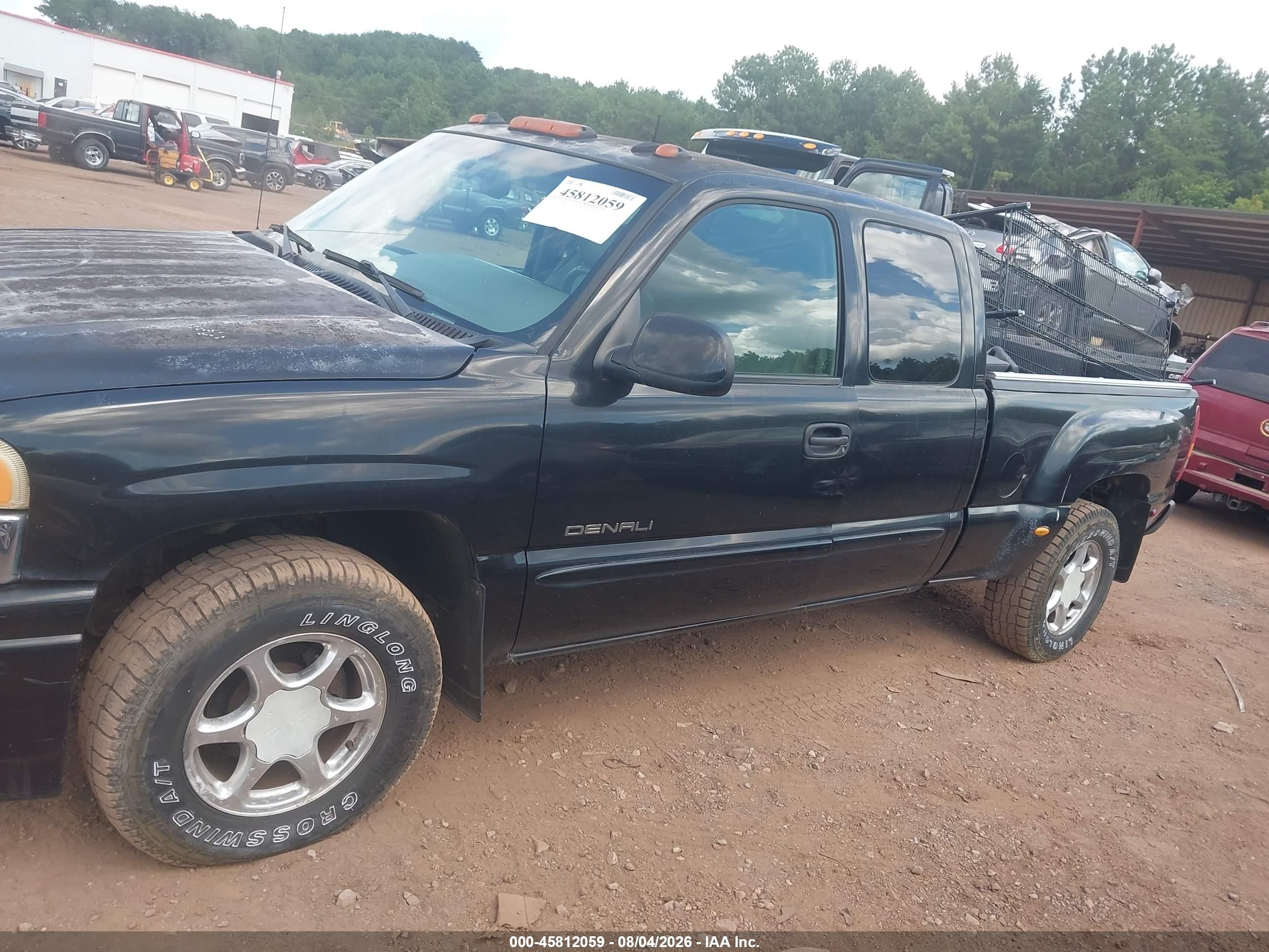 2003 Gmc Sierra 1500 Denali Black vin: 2GTFK69U931306619