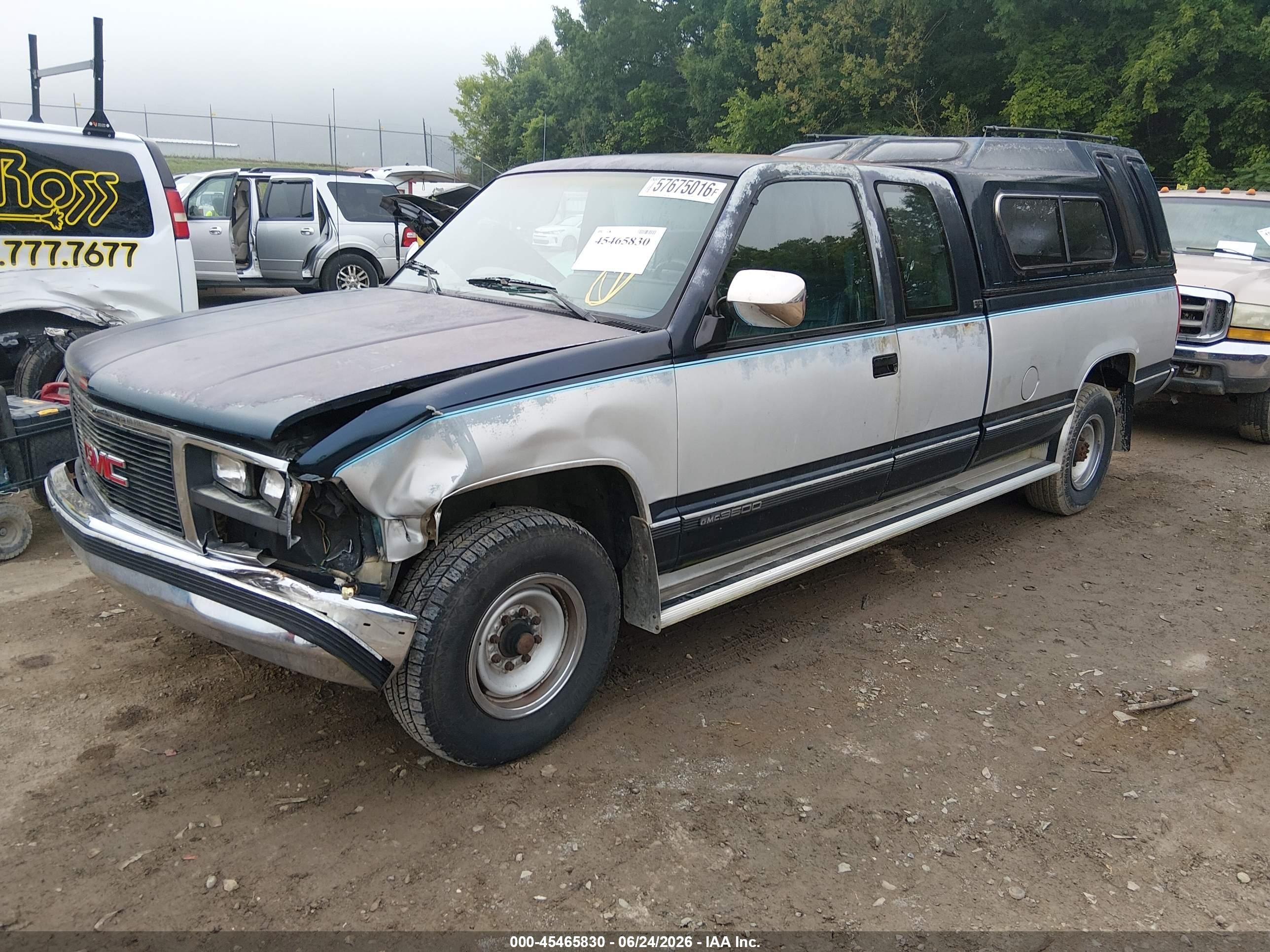 1989 Gmc Sierra C3500 Blue vin: 2GTGC39N1K1553317