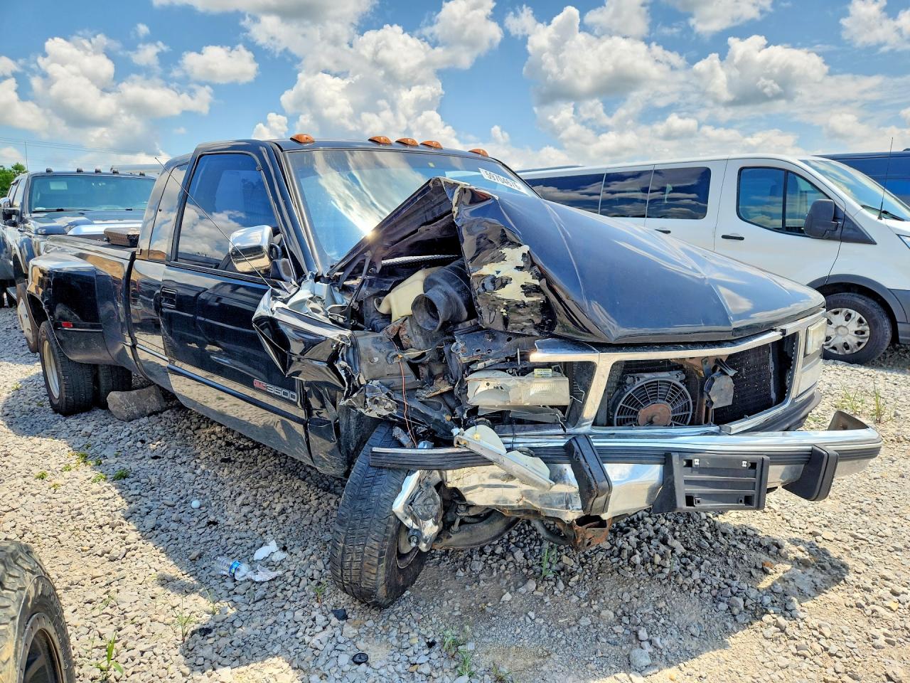 1991 Gmc Sierra C3500 Black vin: 2GTHC39N1M1552451