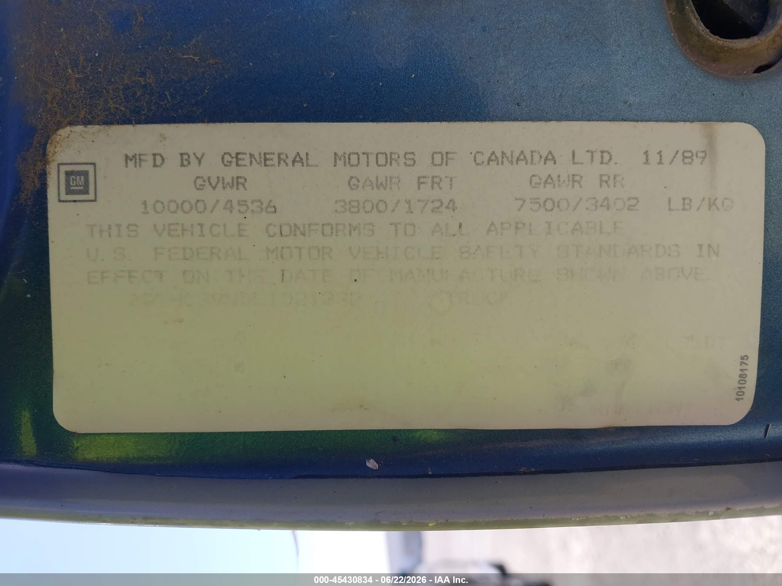 1990 Gmc Sierra C3500 Green vin: 2GTHC39N5L1521332